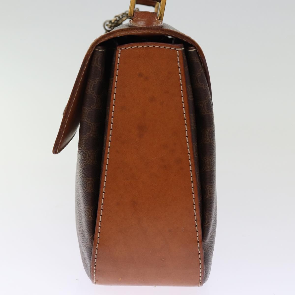 Celine CELINE Macadam Canvas Hand Bag Pvc Brown Size ONE SIZE - 5 Thumbnail