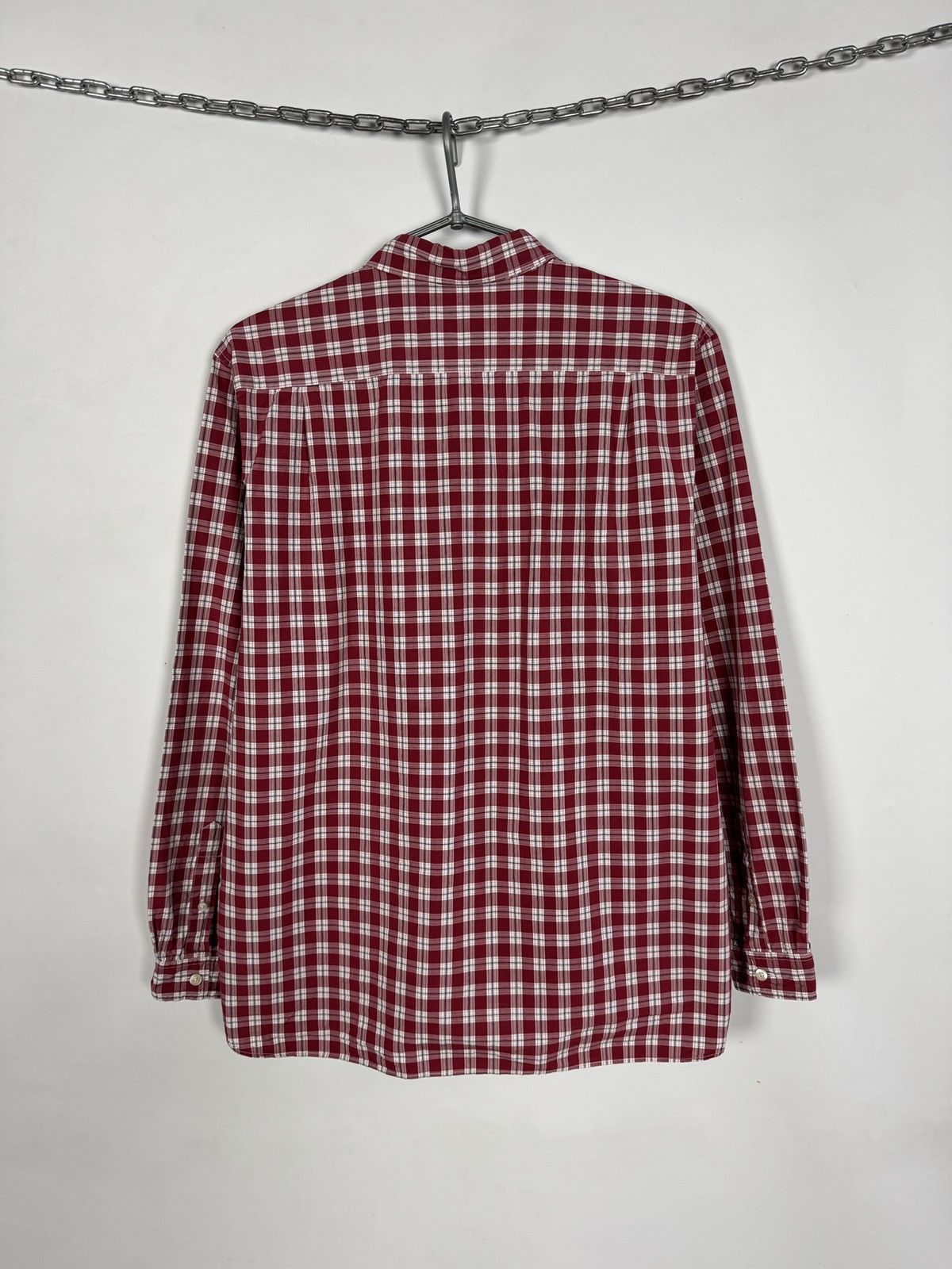 Lacoste Men’s Lacoste Long Sleeve Plaid Shirt Button Up Regular Fit Size US XL / EU 56 / 4 - 11 Thumbnail
