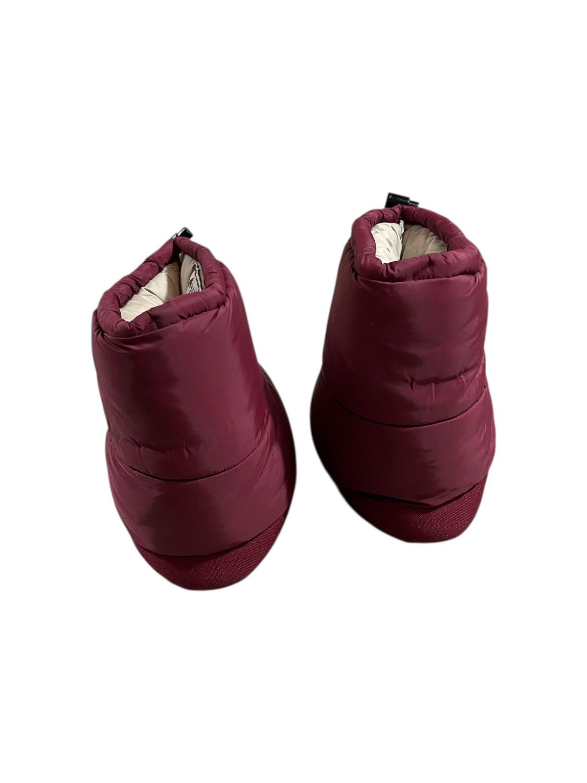 Vintage Vintage 70s Down Fill Booties Maroon Red Size US 10 / EU 43 - 3 Thumbnail