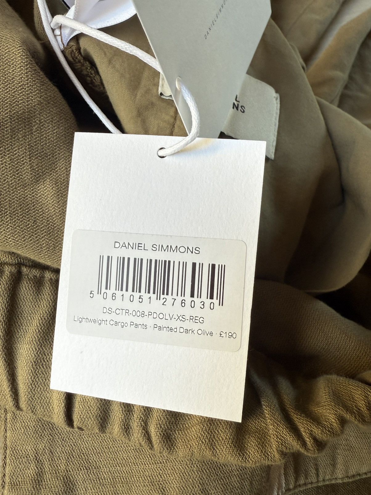 Daniel Simmons Lightweight cargo pants - painted moss green - XS regular Size US 30 / EU 46 - 10 Thumbnail