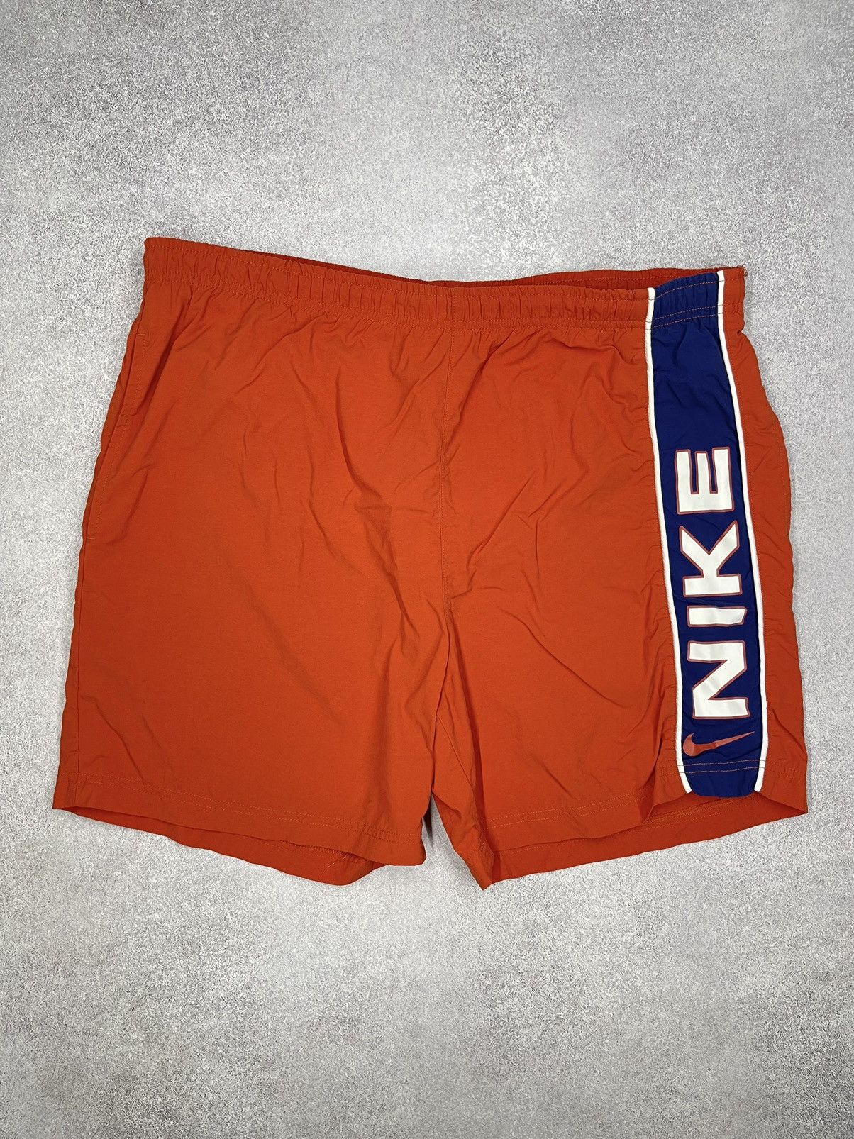 Nike Vintage Nike Nylon Shorts Big Logo Orange Drill Y2K ACG TN Size US 34 / EU 50 - 2 Thumbnail