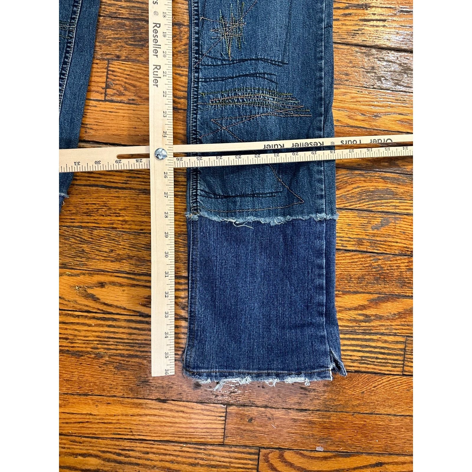 Hysteric Glamour Hysteric Glamour Embroidered Denim Jeans size 27 US M Size US 27 - 6 Thumbnail