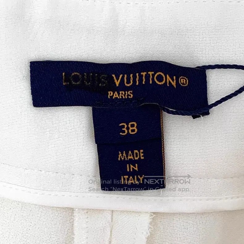 Louis Vuitton Louis Vuitton 24 white small leather label casual shorts Size US 38 / EU 54 - 5 Thumbnail