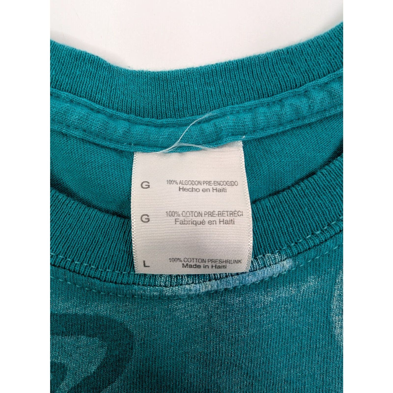 Gildan VINTAGE Sea World Sea Turtles T-Shirt Gildan Mens Teal Large Crew Neck Short Sleeve Tropical Ocean Tee Size US L / EU 52-54 / 3 - 7 Thumbnail