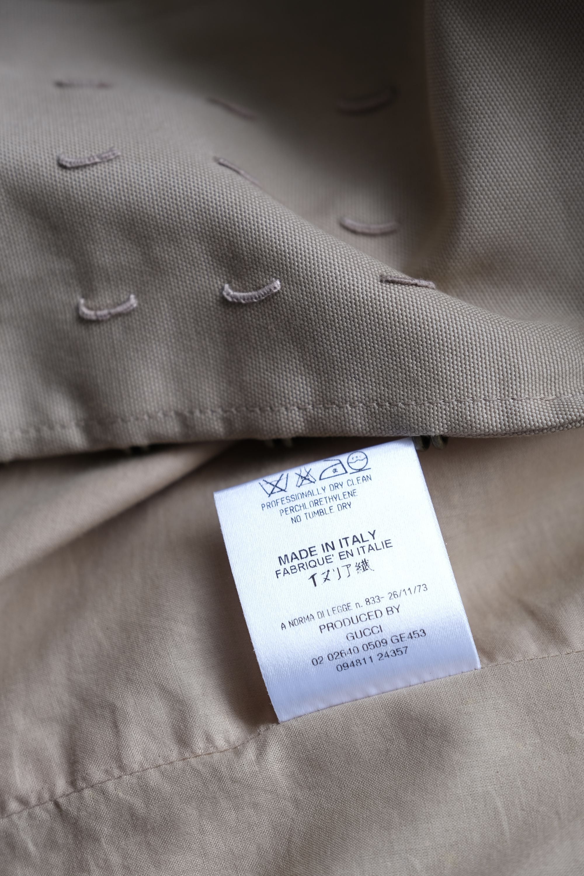 Gucci Gucci by Tom Ford 2002 Hook & Eye Cotton Jacket Size XS / US 0-2 / IT 36-38 - 8 Thumbnail