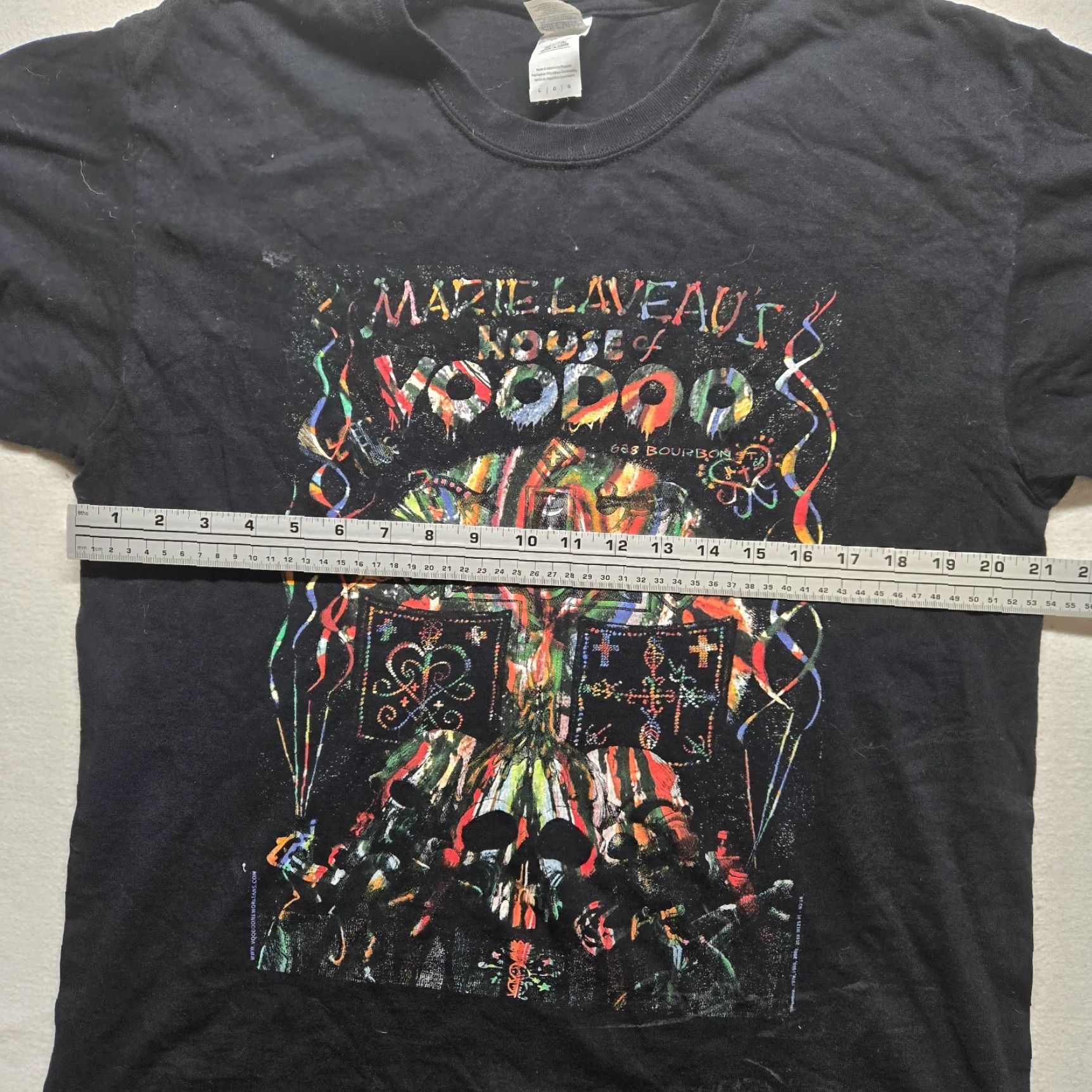 Gildan Marie Laveau’s House Of Voodoo New Orleans Bourbon Black T Shirt Men's L Large Size US L / EU 52-54 / 3 - 4 Thumbnail