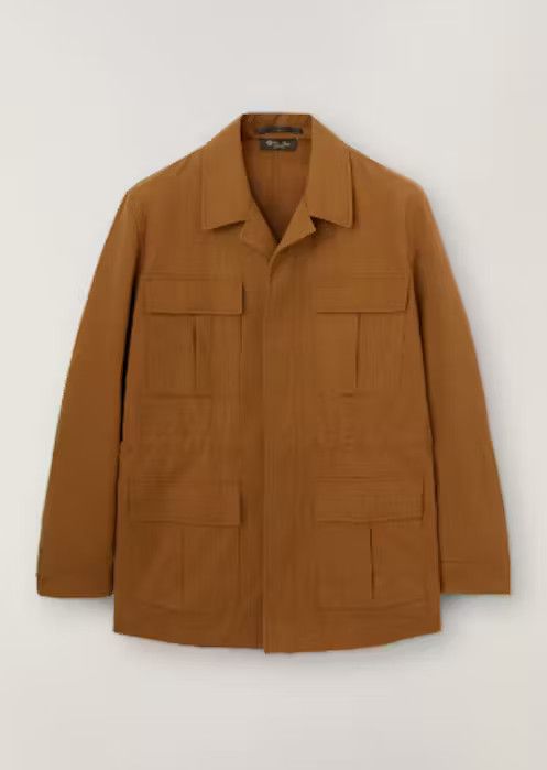 image of Loro Piana O1W1Db11223 Mojave Jacket In Cammello, Men's (Size Medium)