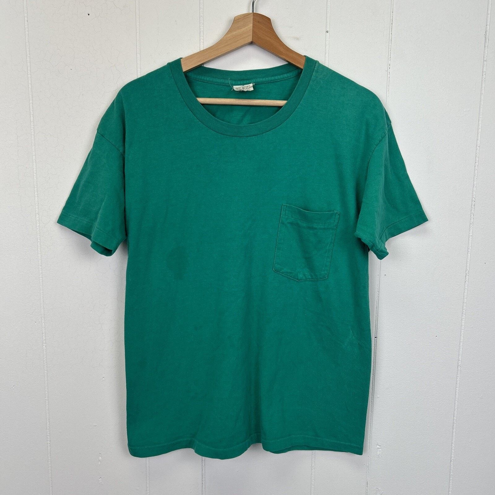 Gap Gap Sport Vintage Teal Solid Short Sleeve Pocket Tee Medium Size US M / EU 48-50 / 2 - 1 Thumbnail