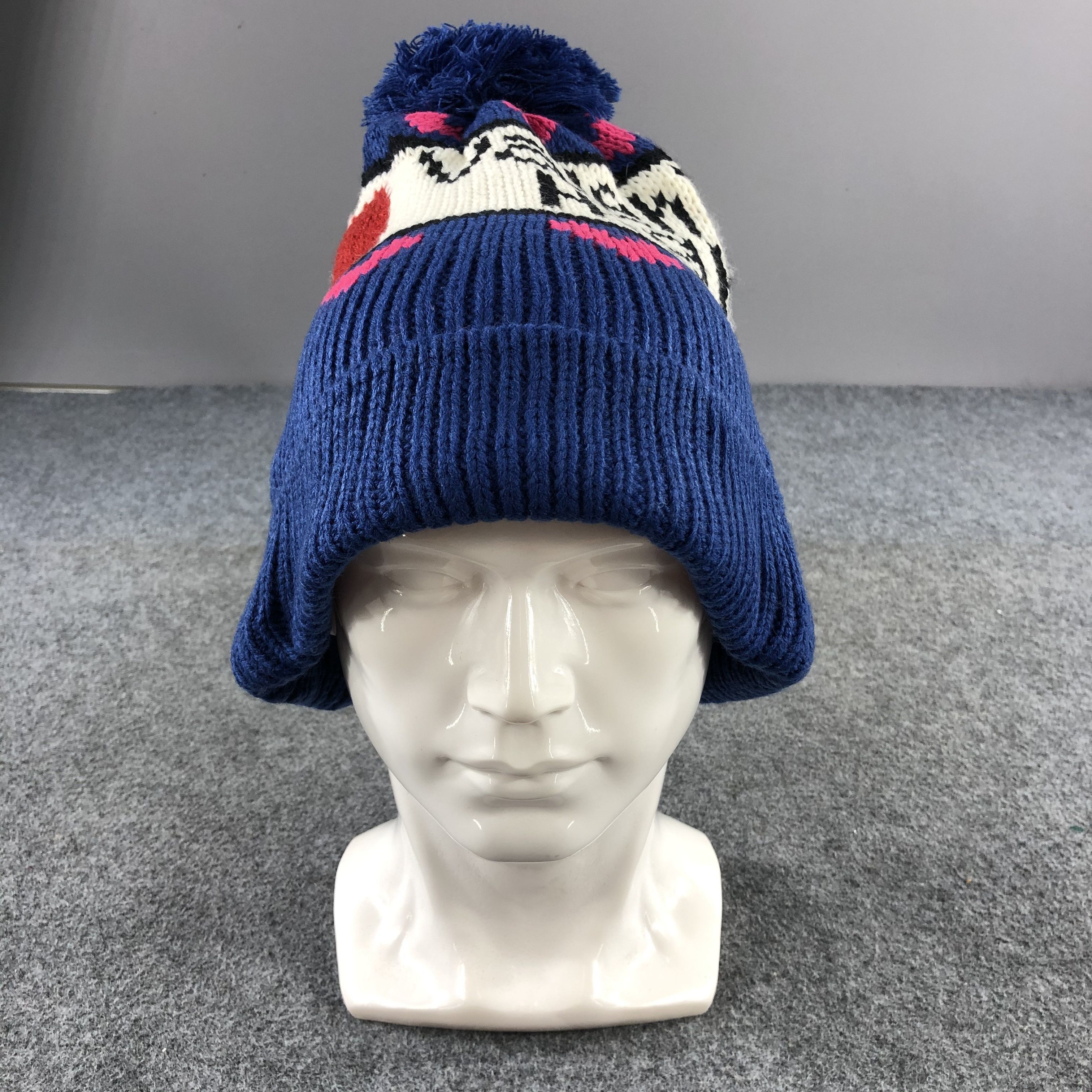 Vintage I Love Valentine High Bobble Beanie Snowcap Snow Hat B485 Size ONE SIZE - 1 Thumbnail
