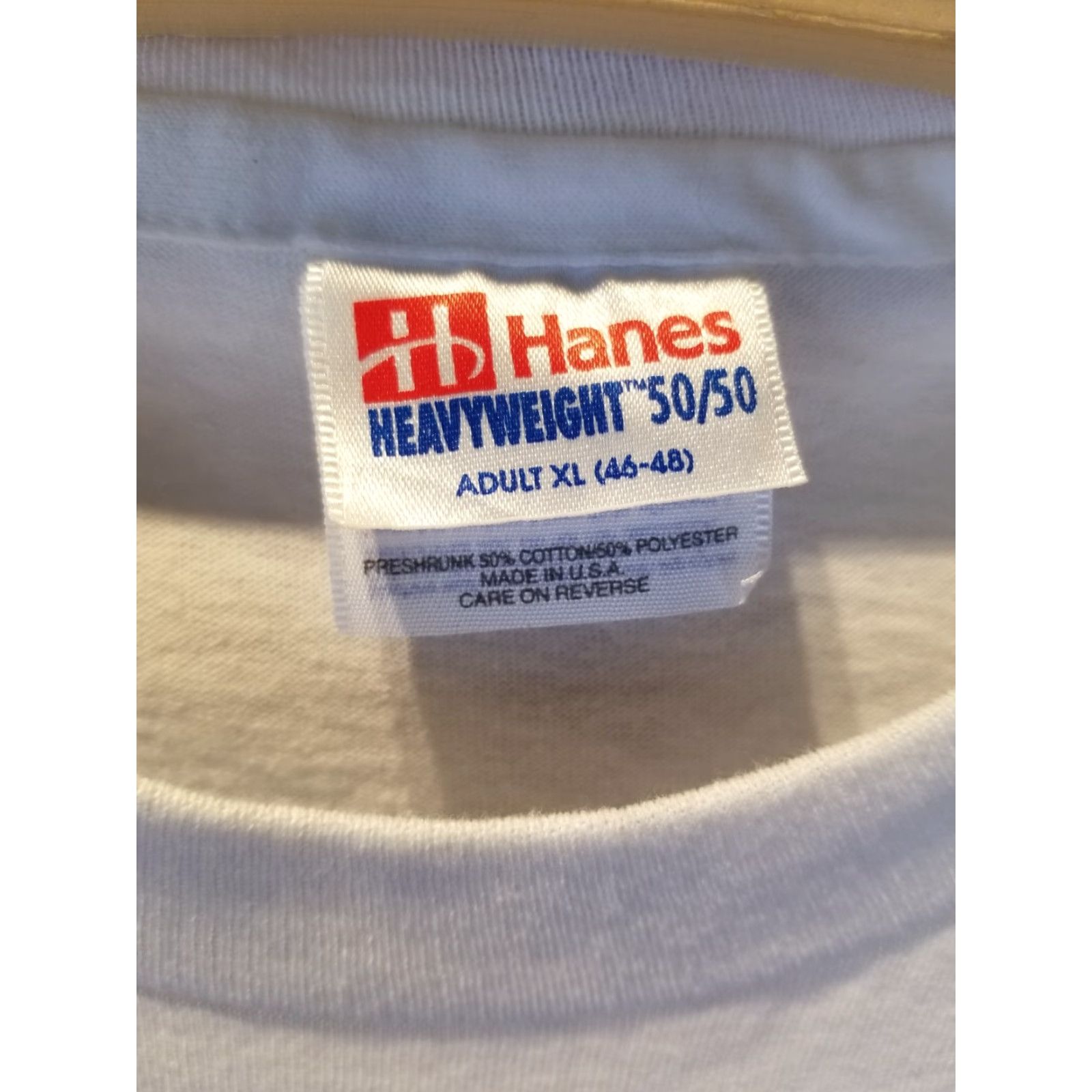 Hanes VINTAGE HANES T-SHIRT XL White 90s NATIONAL ASSOCIATION OF BLACK IN CRIMINAL JUSTICE Logo 24-28 in Mens XLARGE XLARGE Size US XL / EU 56 / 4 - 4 Thumbnail