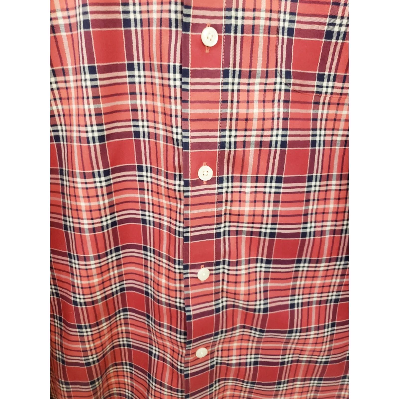 Orvis Orvis Shirt L Red Plaid Long Sleeve Button-Down 100% Cotton Button-Front Pocket Men Regular Size L Mens Size US L / EU 52-54 / 3 - 5 Thumbnail