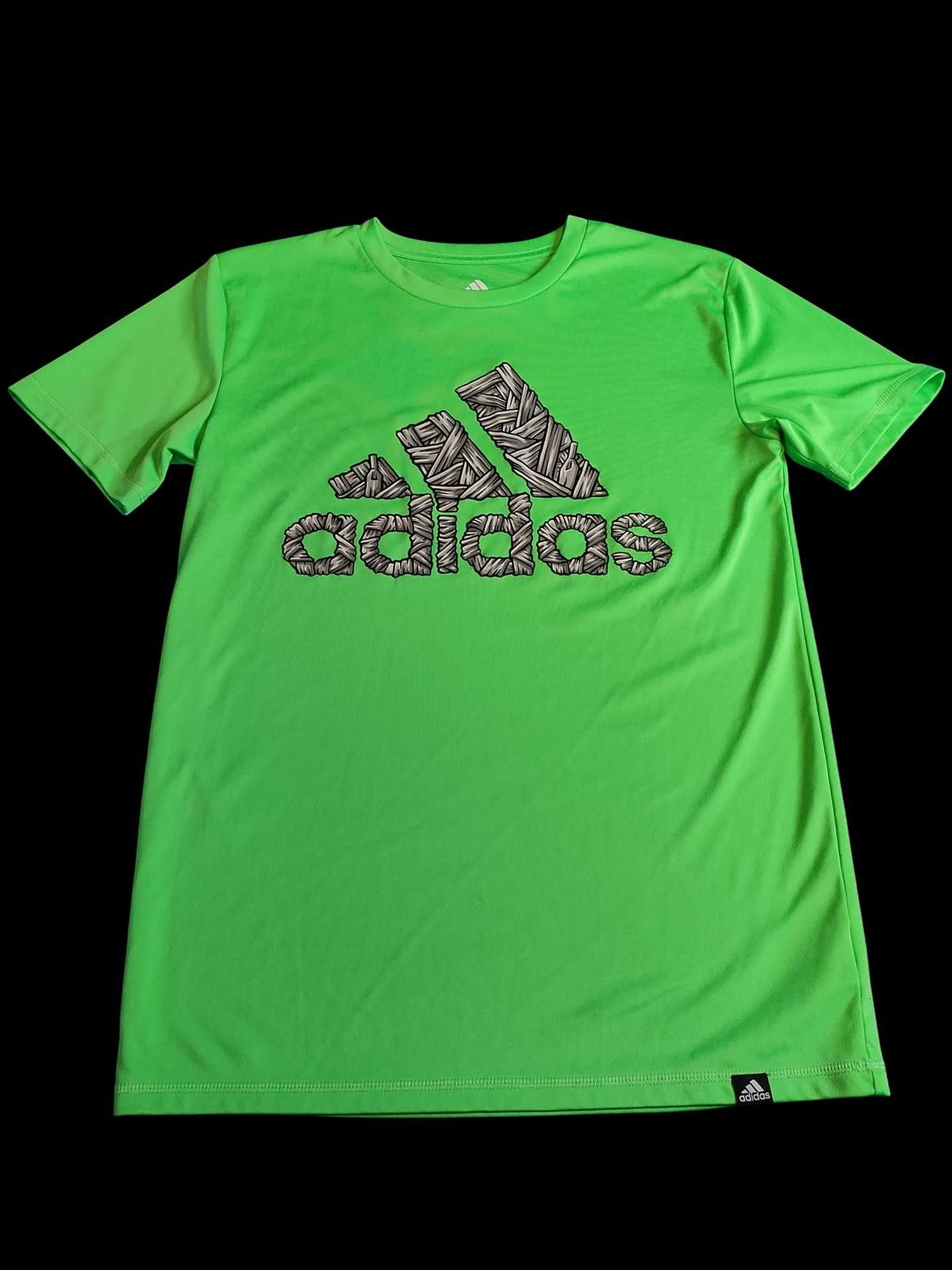 Adidas Adidas Kids' Green Short Sleeve Activewear T-Shirt Size US L / EU 52-54 / 3 - 3 Thumbnail