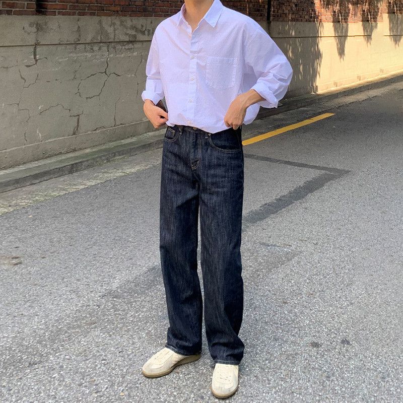 Japanese Brand × Jean Retro high street loose casual wide leg jeans Size US 32 / EU 48 - 2 Thumbnail