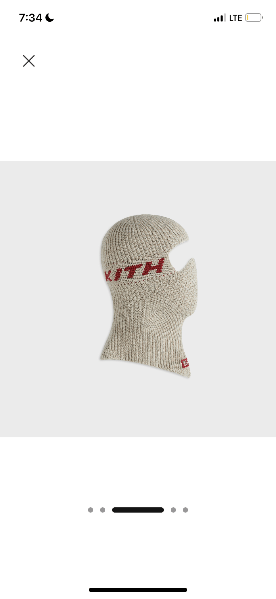 Kith Kith for Oakley Pro ZW Knit Balaclava -Sandrift Size ONE SIZE - 8 Thumbnail