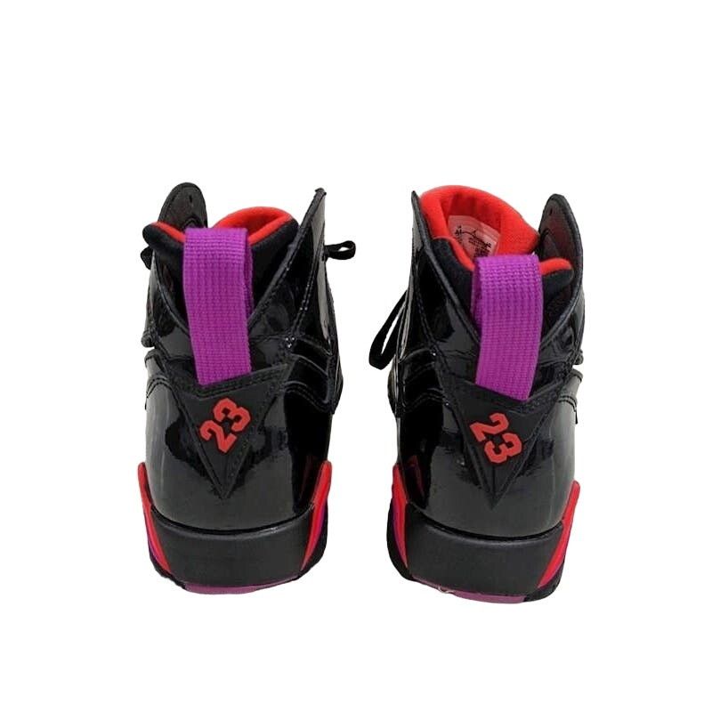Nike Women's Air Jordan 7 Retro Black Gloss Sneakers - SIZE 9.5 Size US 9.5 / IT 39.5 - 5 Thumbnail