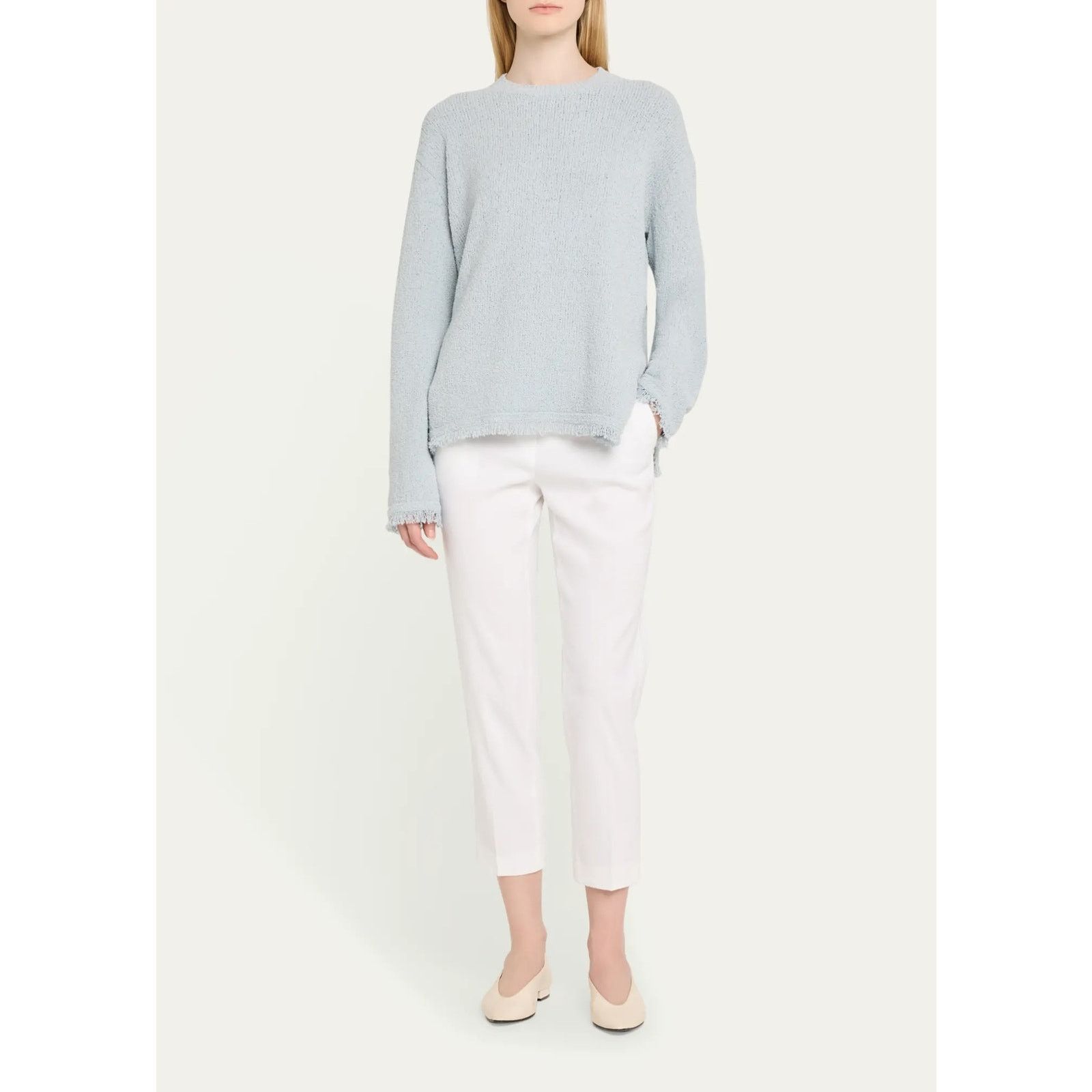 Theory Theory White Elastic Waist Pants - Size 4 Size 27" / US 4 / IT 40 - 1 Thumbnail