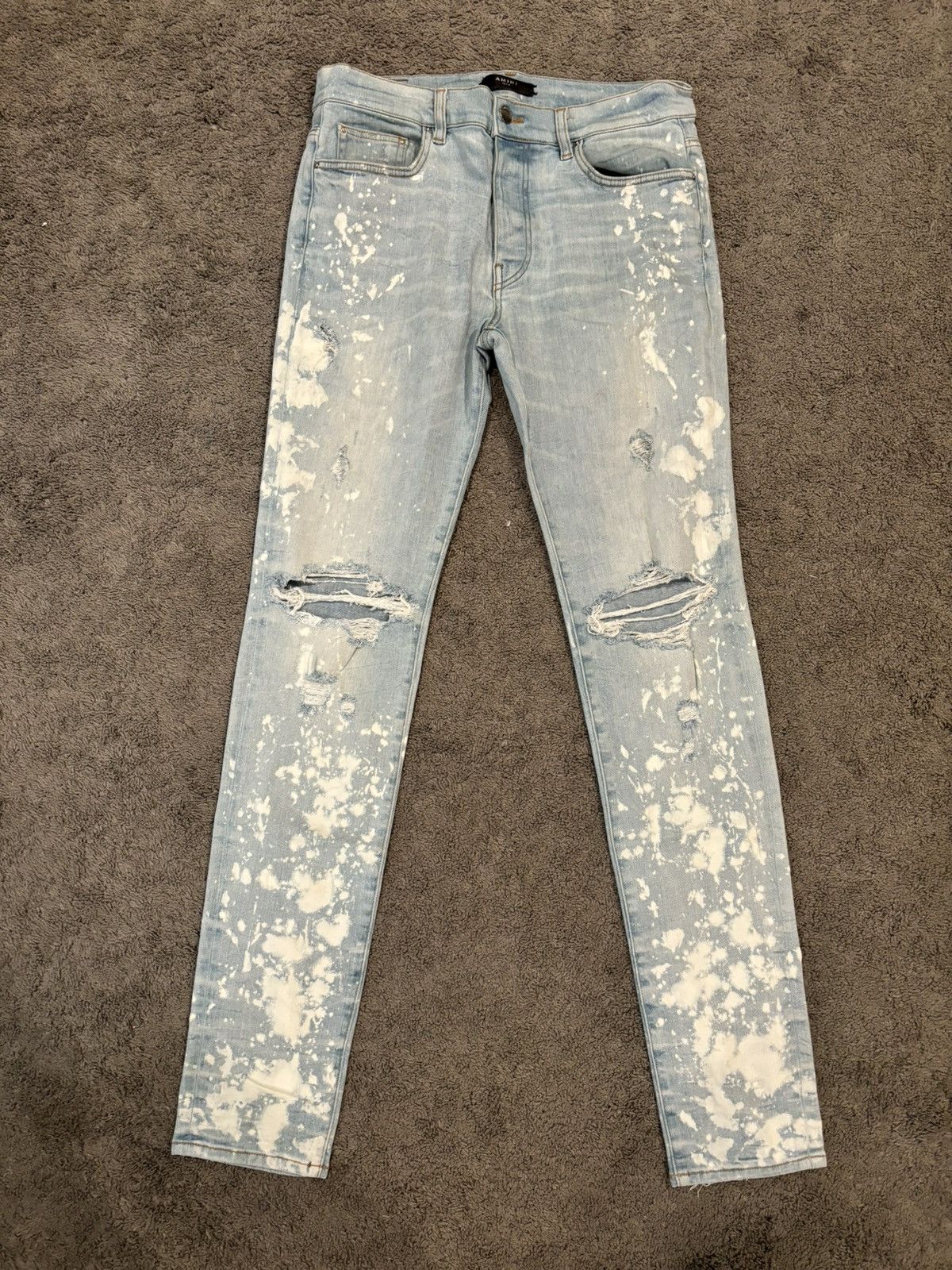 Amiri Amiri Bleached Denim jeans Size US 33 - 1 Thumbnail