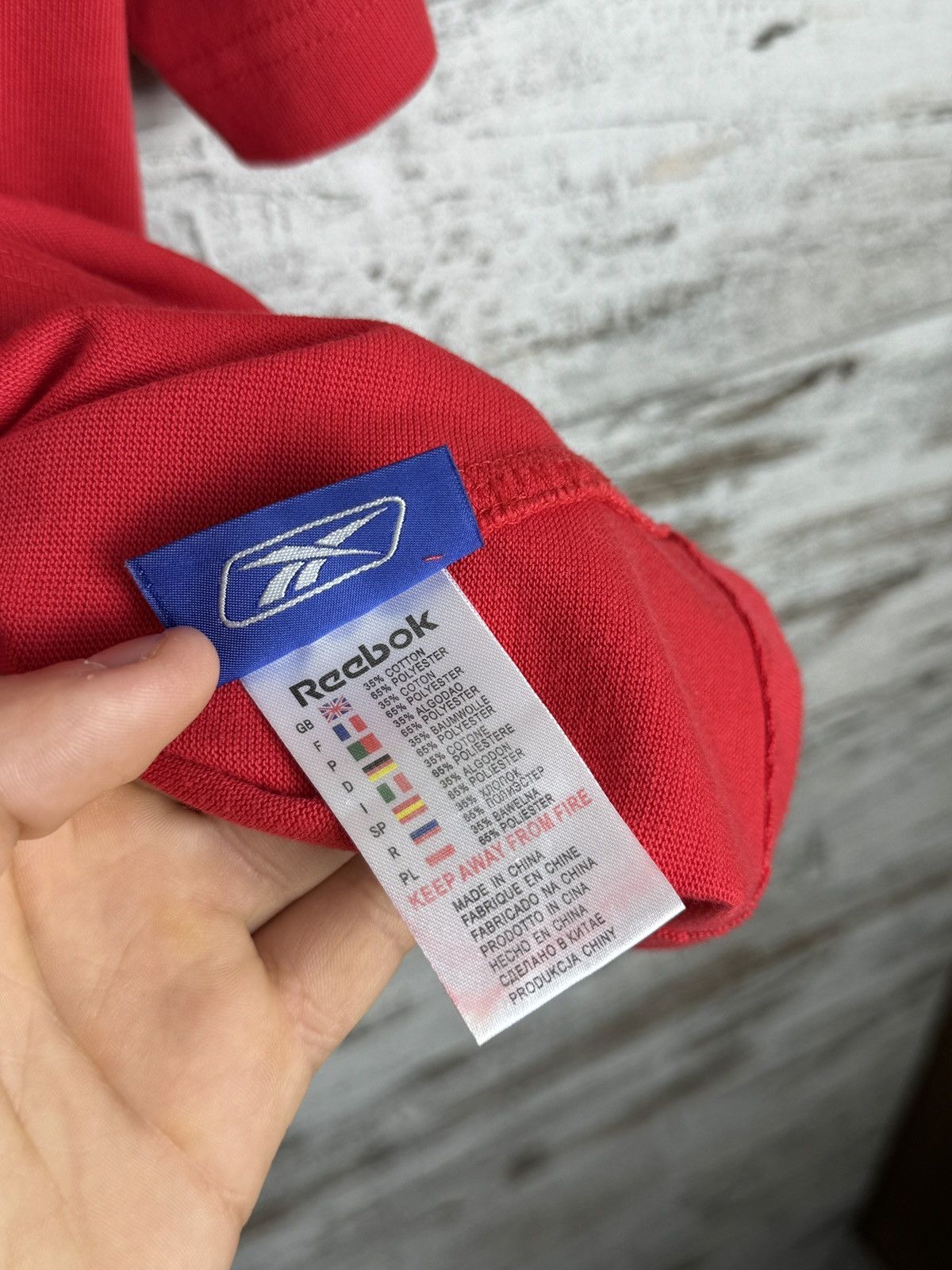 Reebok × Vintage Mens Vintage Reebok Union Wales rugby jersey national team Size US L / EU 52-54 / 3 - 12 Thumbnail