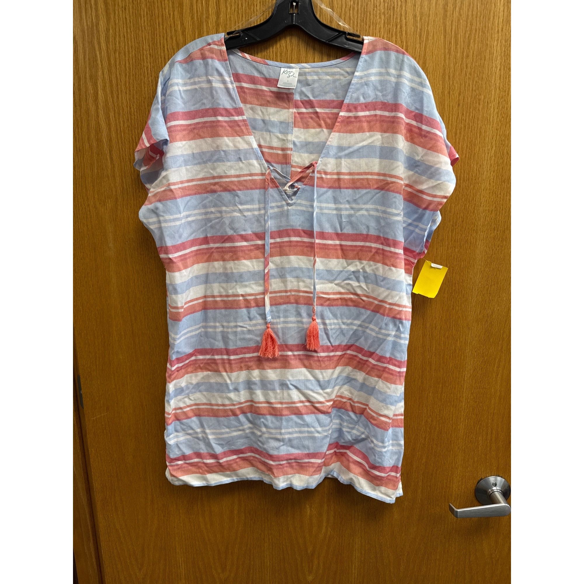 Other Women's V-Neck Lace-up Cover up Tunic Dress - Kona Sol Mult Size S / US 4 / IT 40 - 2 Thumbnail
