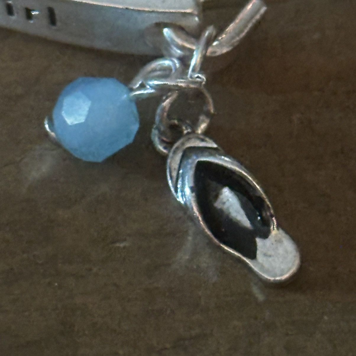 Other Silver tone beach girl charm bangle bracelet Size ONE SIZE - 8 Thumbnail