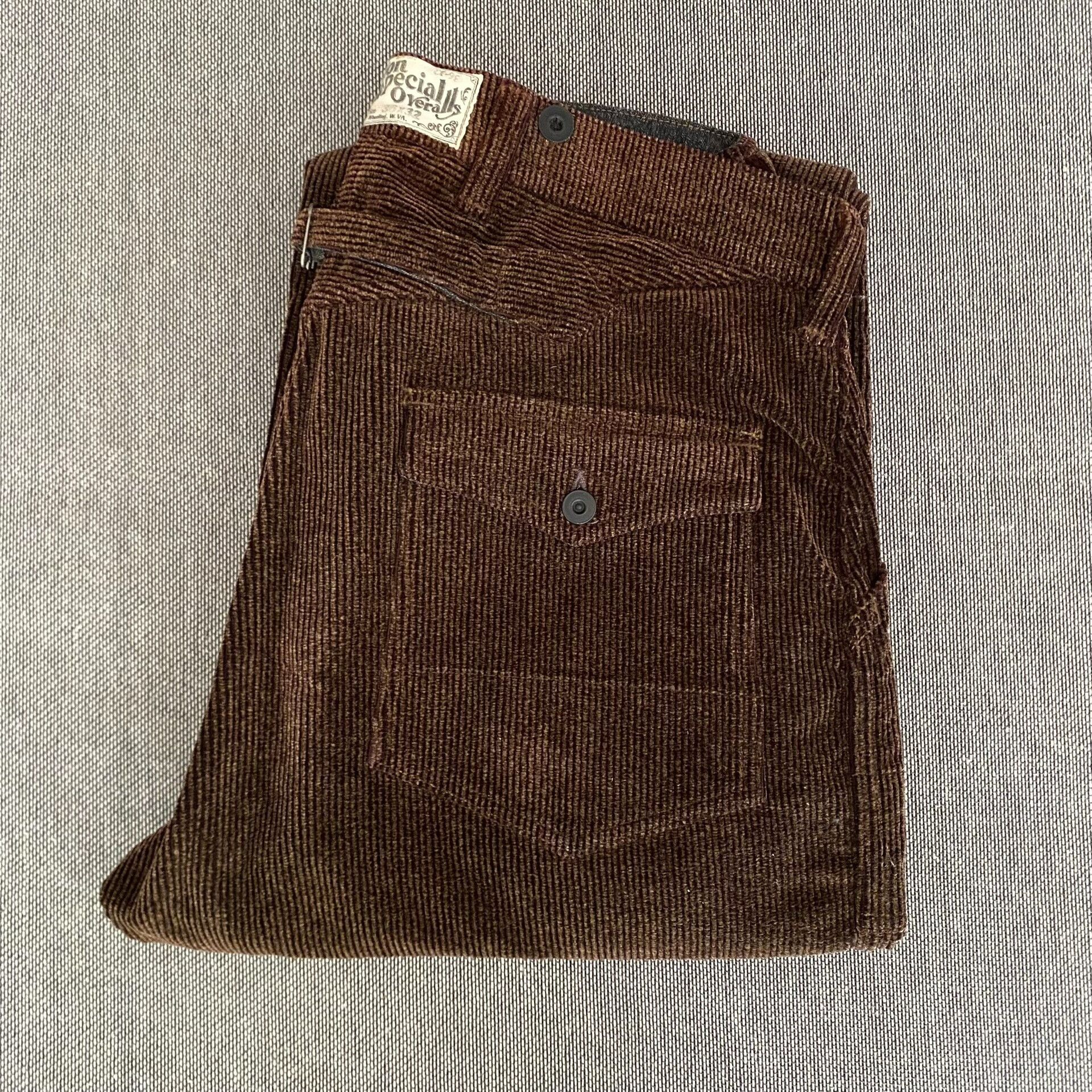 Freewheelers Freewheelers gers Brown Corduroy Work Pants Size US 36 / EU 52 - 1 Thumbnail