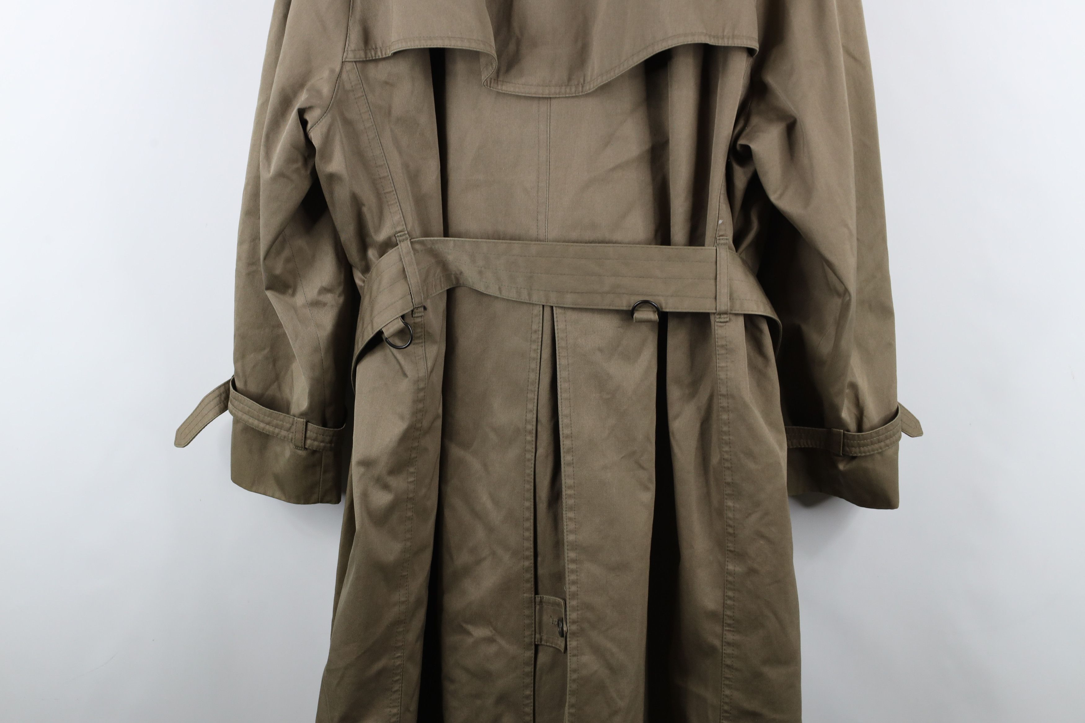 Vintage Vintage 90s Streetewar Lined Belted Trench Coat Beige Size US XXL / EU 58 / 5 - 14 Thumbnail