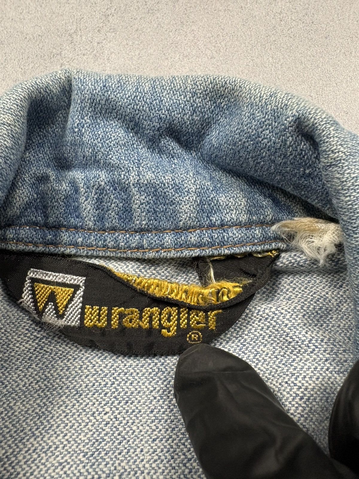 Wrangler Vintage Wrangler Zip Up Denim Trucker Jacket 80s Rare Faded Size XS / US 0-2 / IT 36-38 - 8 Thumbnail