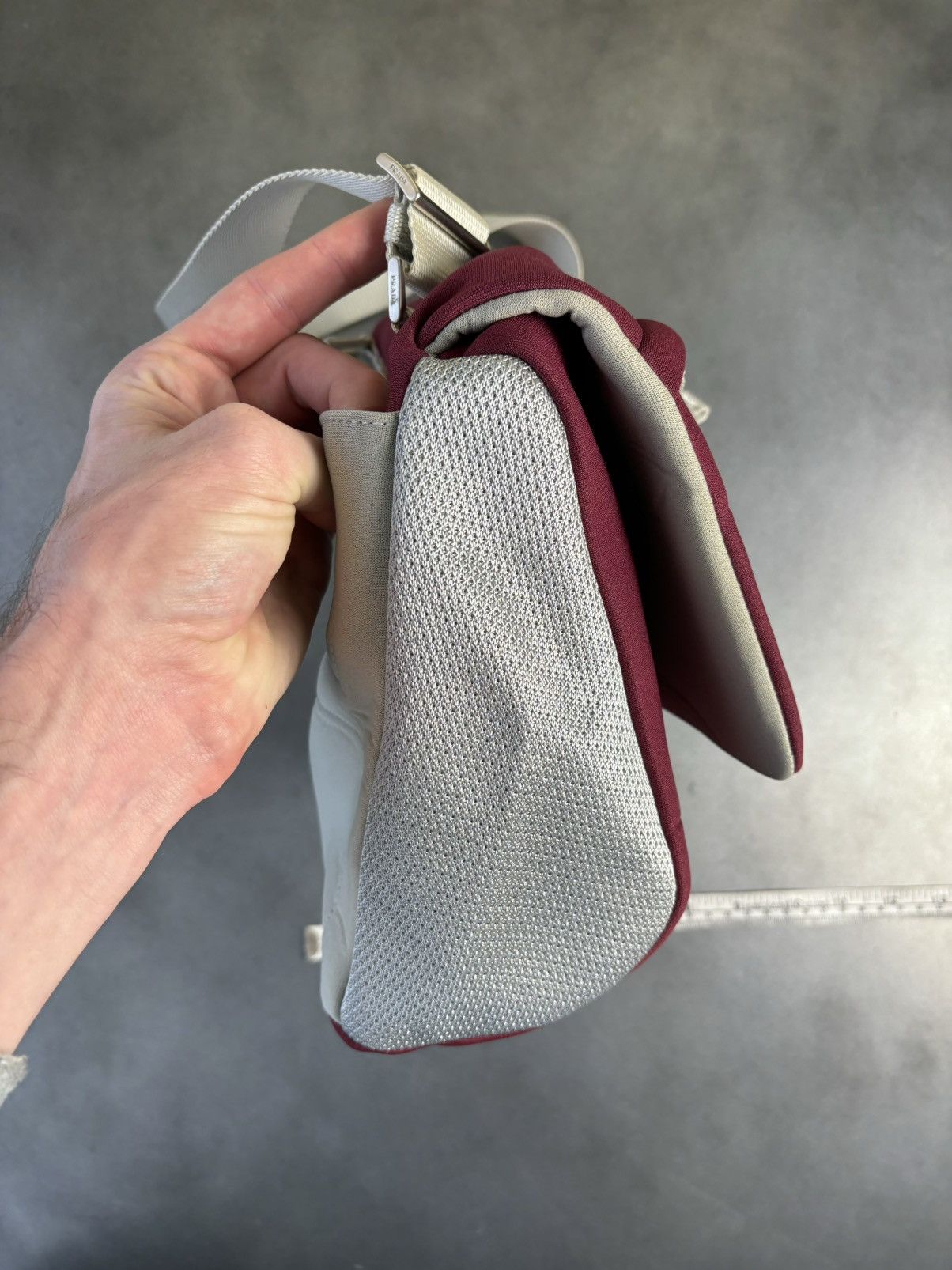 Prada × Vintage S/S 2000 Prada Sport Bag Prada Crossbody Messenger Mesh Line Size ONE SIZE - 16 Thumbnail