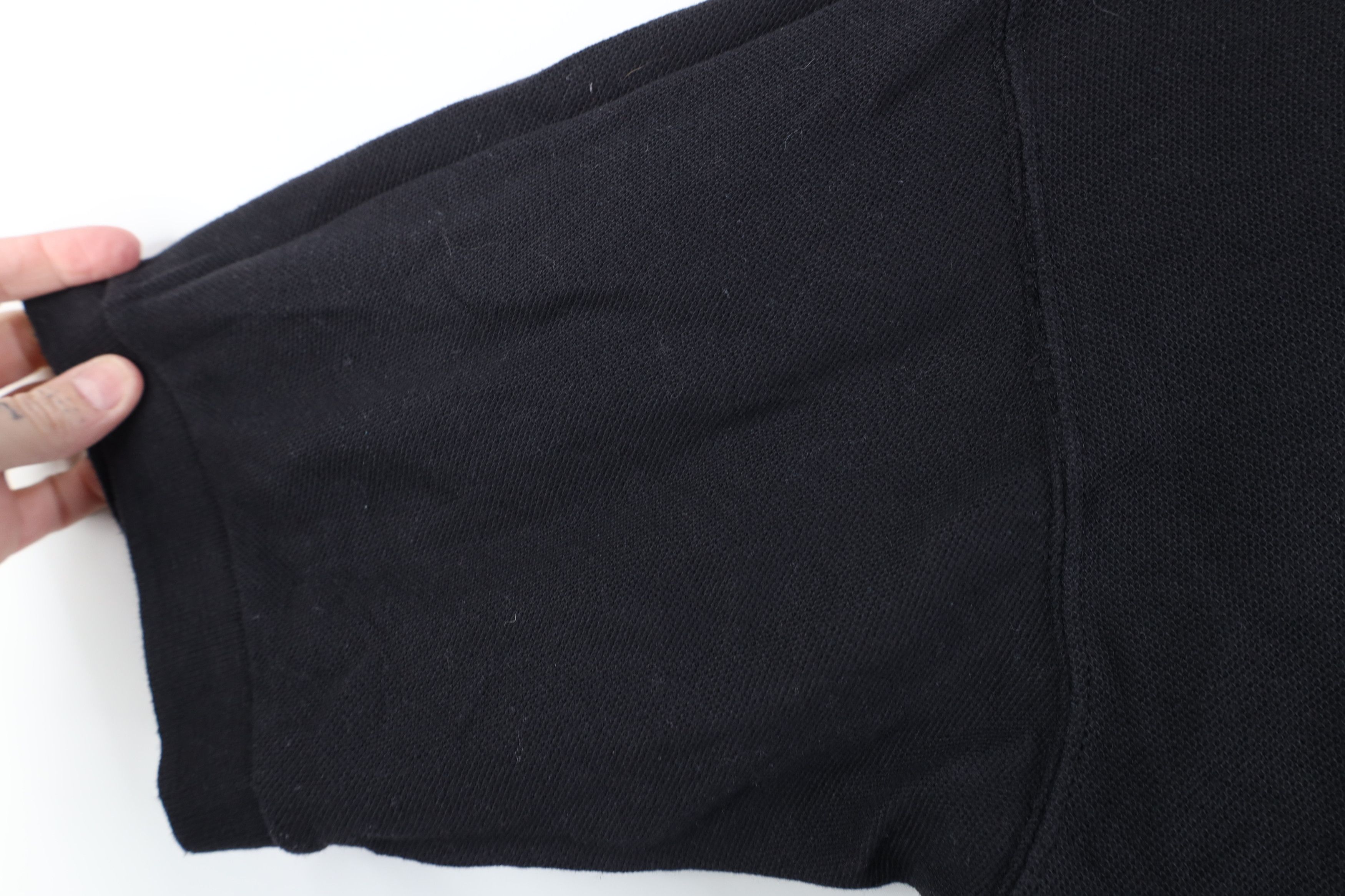 Vintage Vintage 90s Streetwear Baggy Heavyweight Polo Shirt Black Size US L / EU 52-54 / 3 - 7 Thumbnail