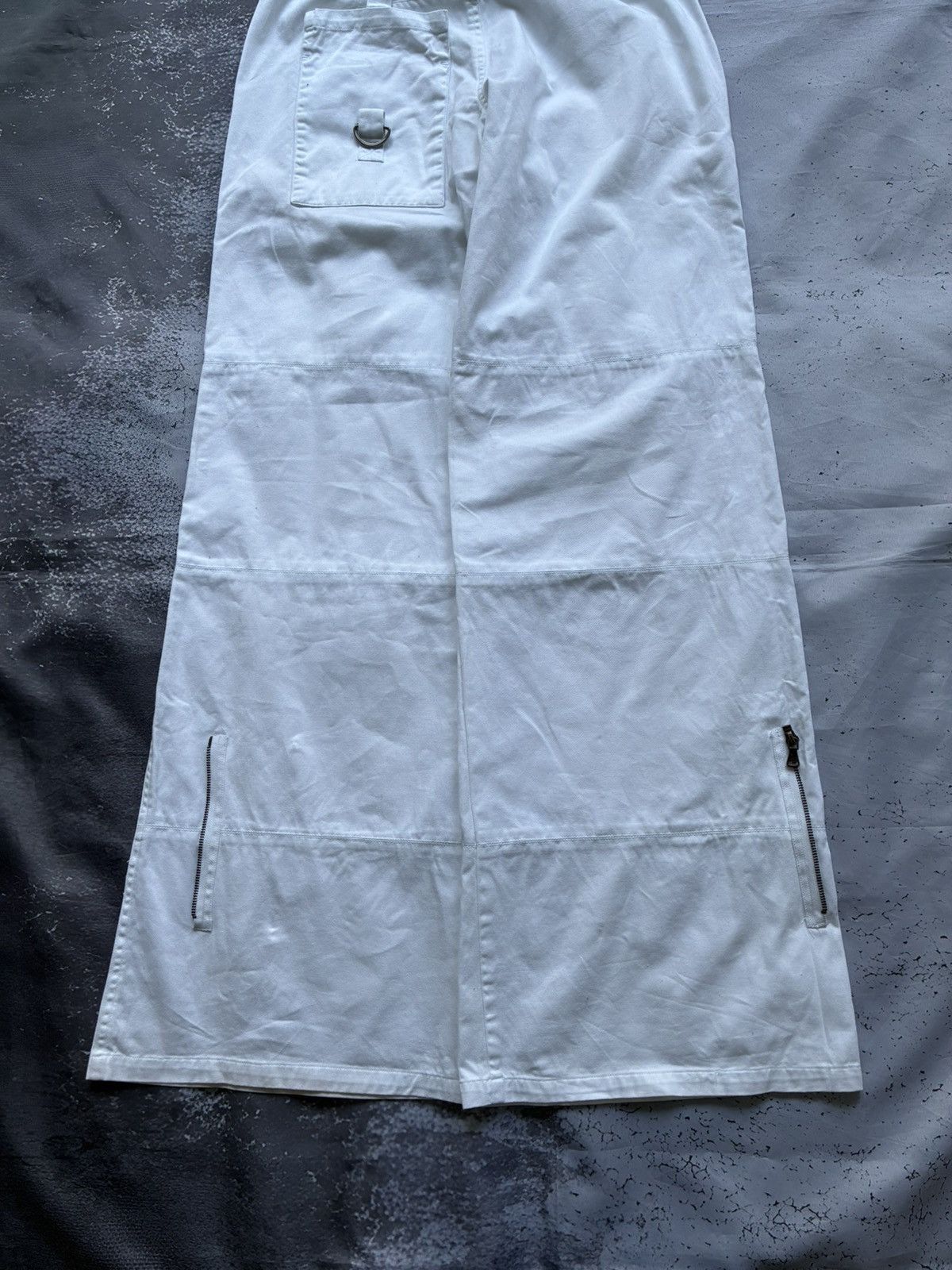 Dolce & Gabbana Dolce & Gabanna AW03 Multi zip White Cargo Pants Size US 33 - 7 Thumbnail