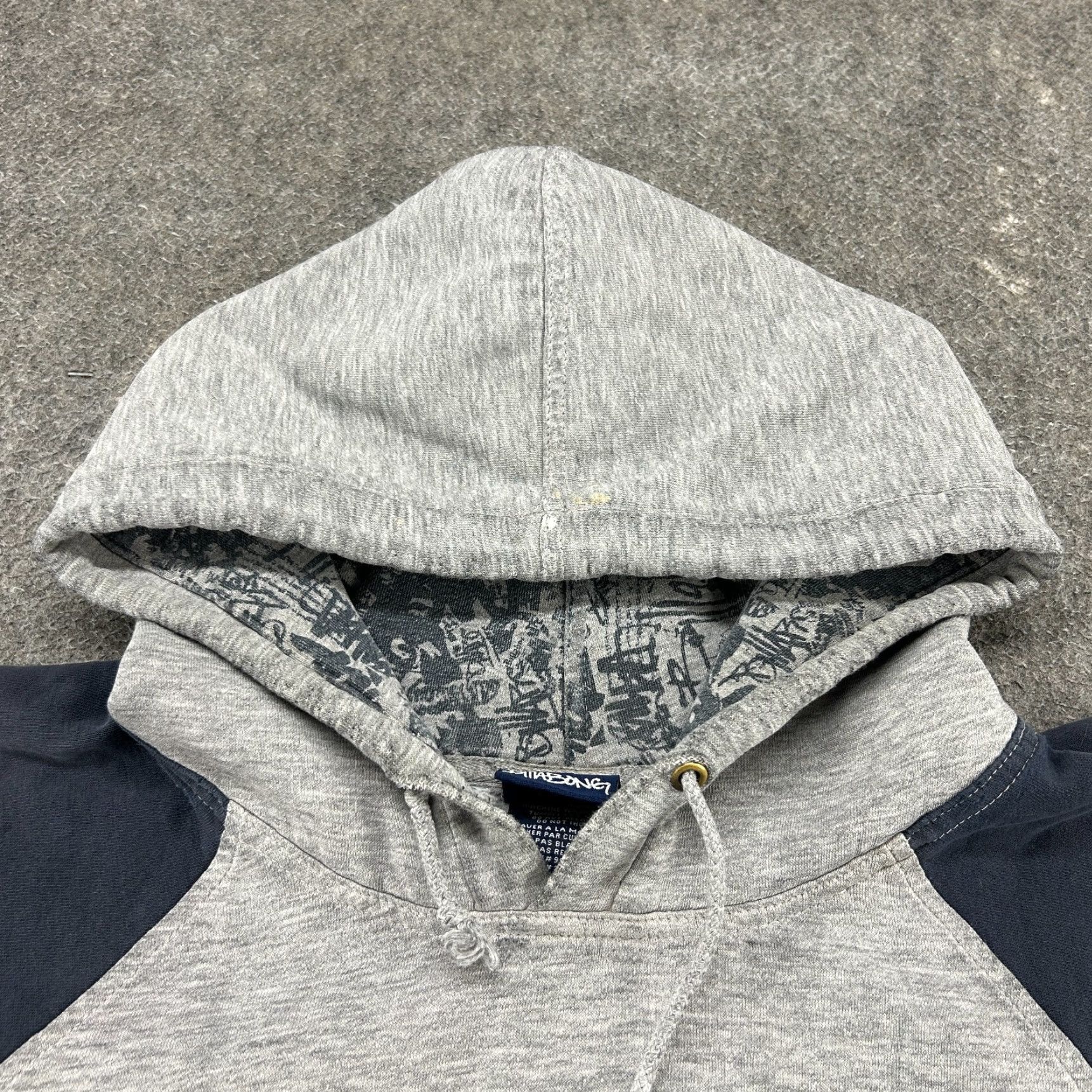 Billabong VINTAGE Billabong Hoodie Mens XL Gray Blue Navy Pullover Sweatshirt Thrashed 90s Hooded Pockets Crew Neck All Seasons Size US XL / EU 56 / 4 - 7 Thumbnail