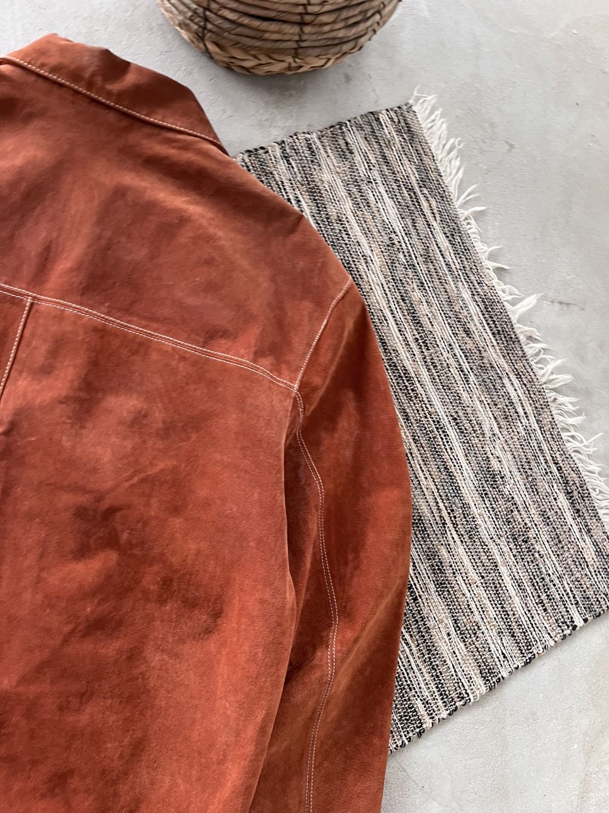 Genuine Leather Vintage Avantgarde Brown Orange Leather Coach Jacket Y2K Size US XL / EU 56 / 4 - 13 Thumbnail