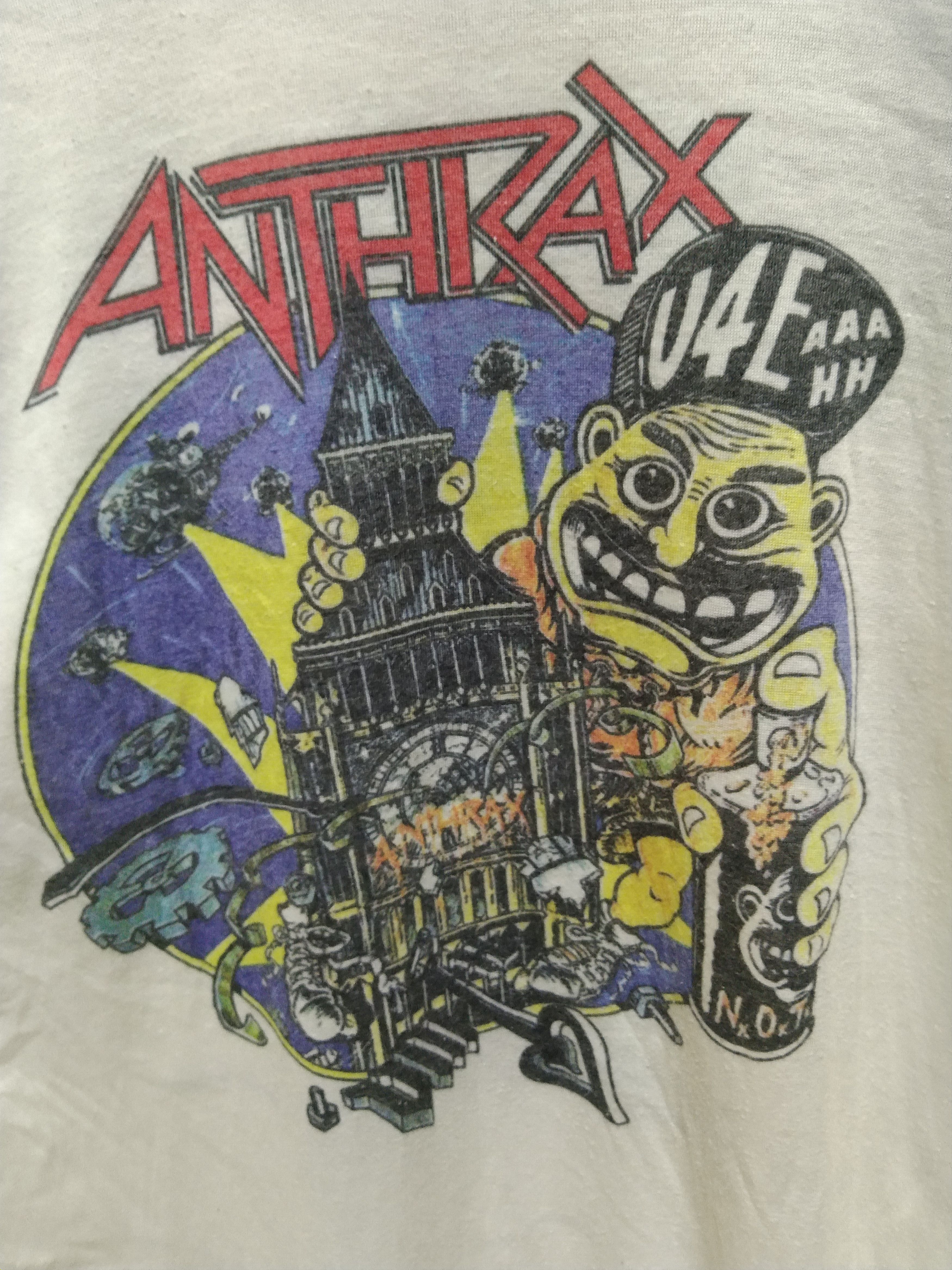Band Tees Vintage Anthrax 3Q Tees Size US M / EU 48-50 / 2 - 6 Thumbnail