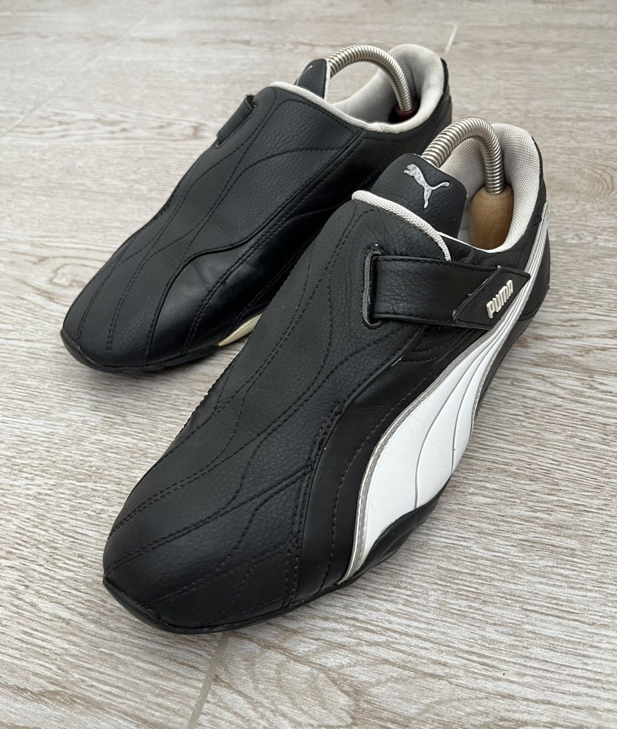 VINTAGE PUMA SLIP-ON MIHARA YASUHIRO STYLE LEATHER SNEAKERS