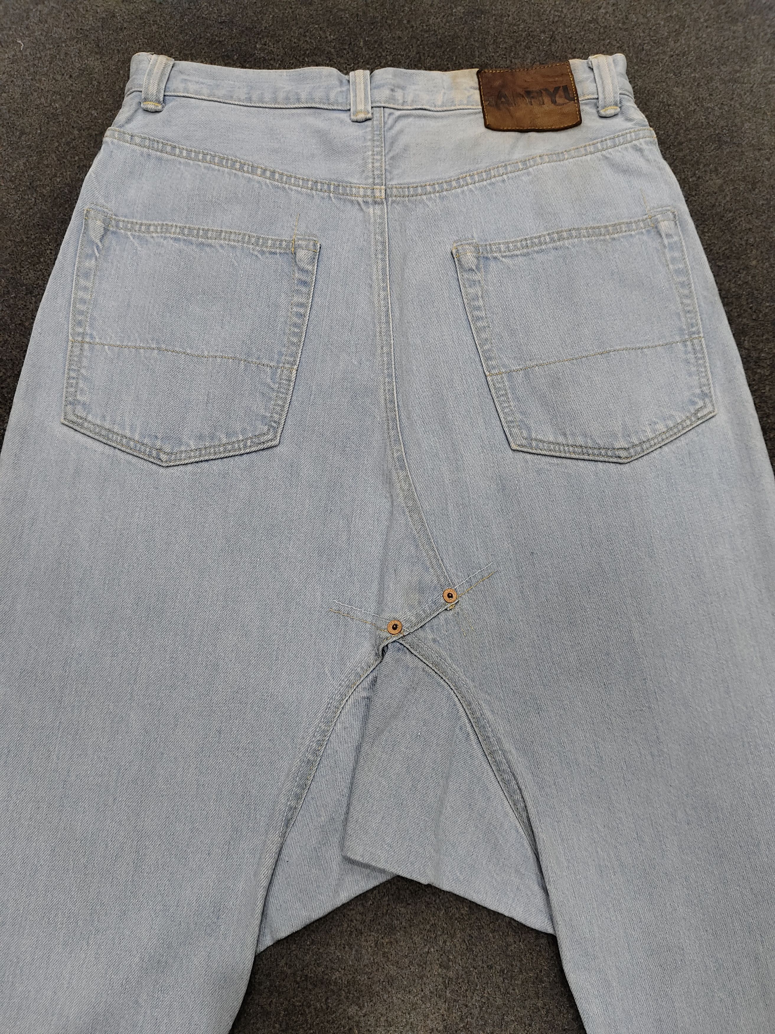Comme des Garcons 🇯🇵 Ganryu 🇯🇵 Comme Des Garcons Drop Crotch Cropped Jeans Size US 30 / EU 46 - 5 Thumbnail