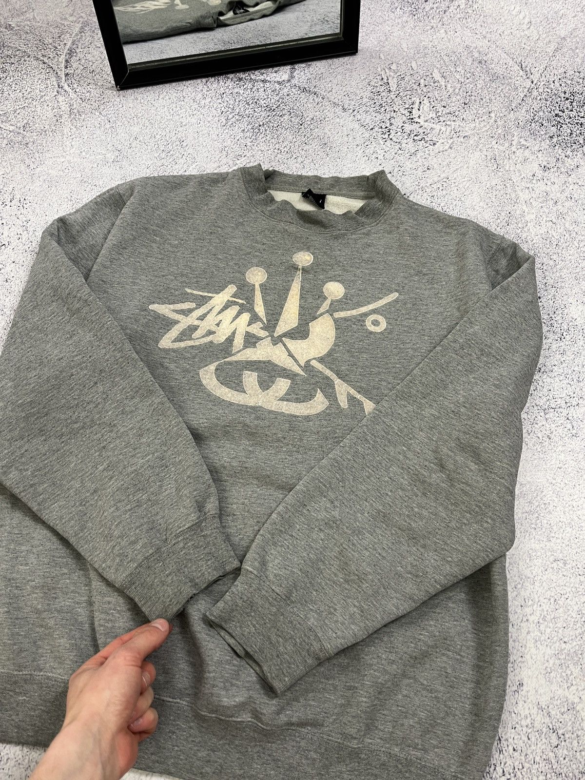 Stussy × Vintage Stussy Vintage Made in USA Sweatshirt Big Graphic Logo Rare Size US L / EU 52-54 / 3 - 17 Thumbnail