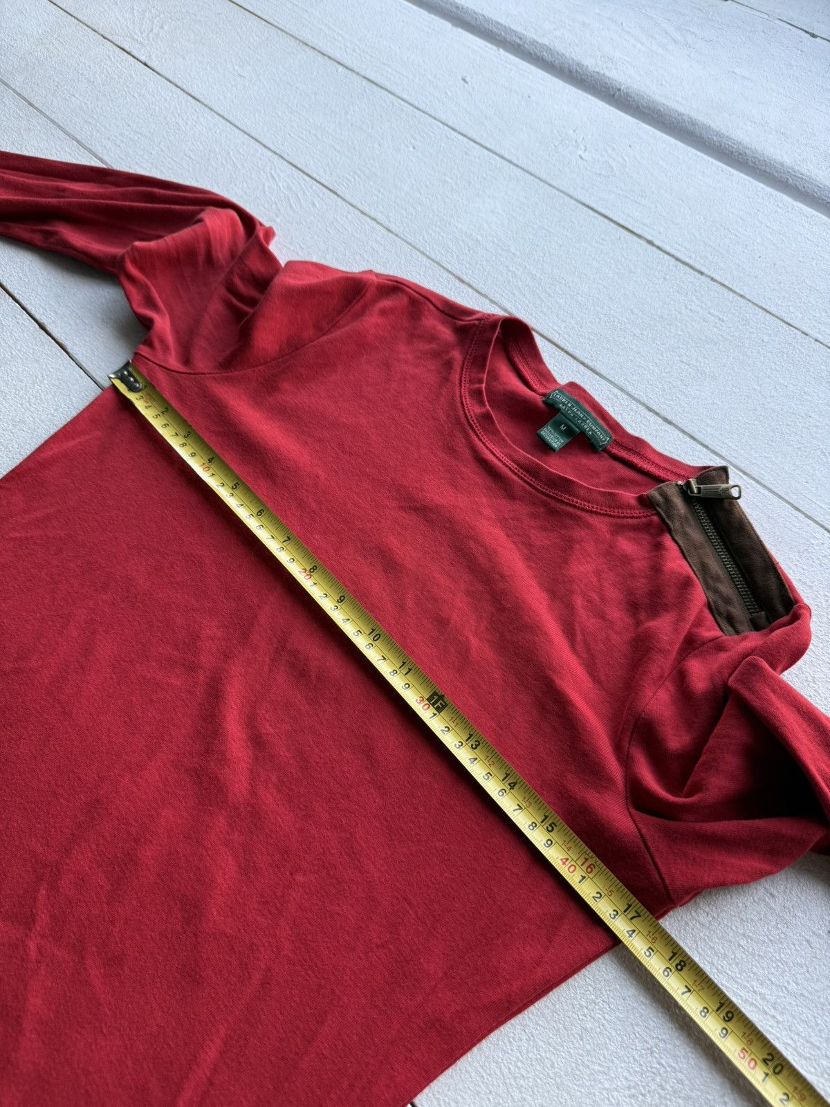 Polo Ralph Lauren Vintage Ralph Lauren Jeans Co Red Sweatshirt Zip Shoulder Size M / US 6-8 / IT 42-44 - 14 Thumbnail