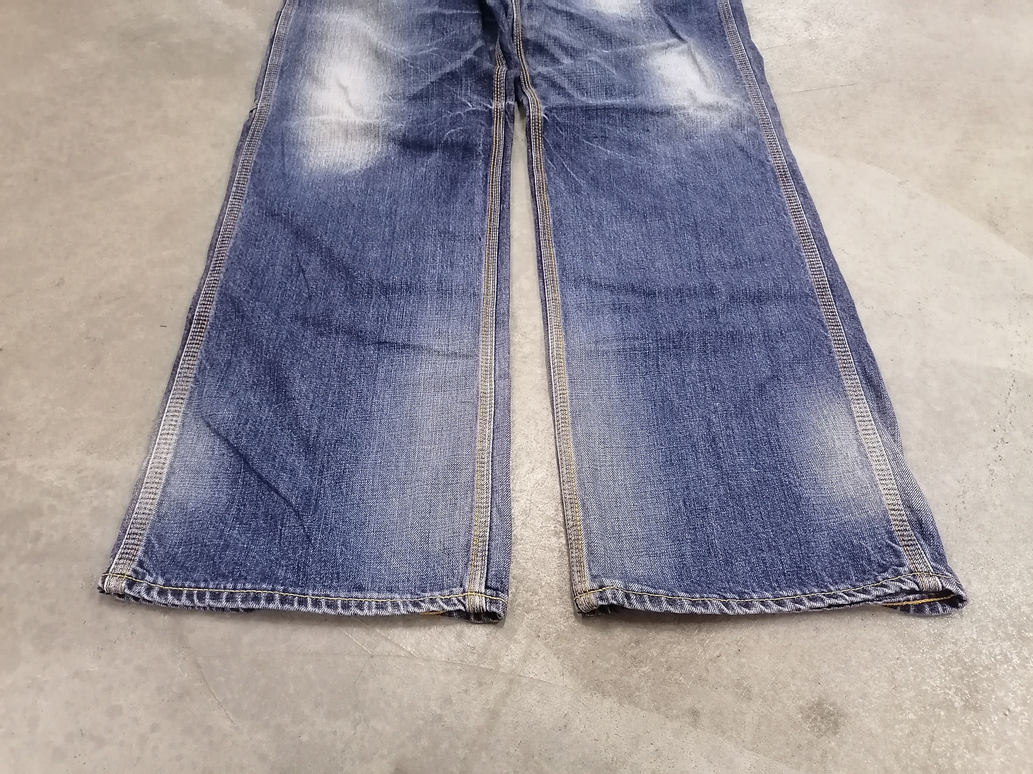 Japanese Brand Baggy Jeans Blue Way Carpenter Denim Pants Size US 34 / EU 50 - 3 Thumbnail