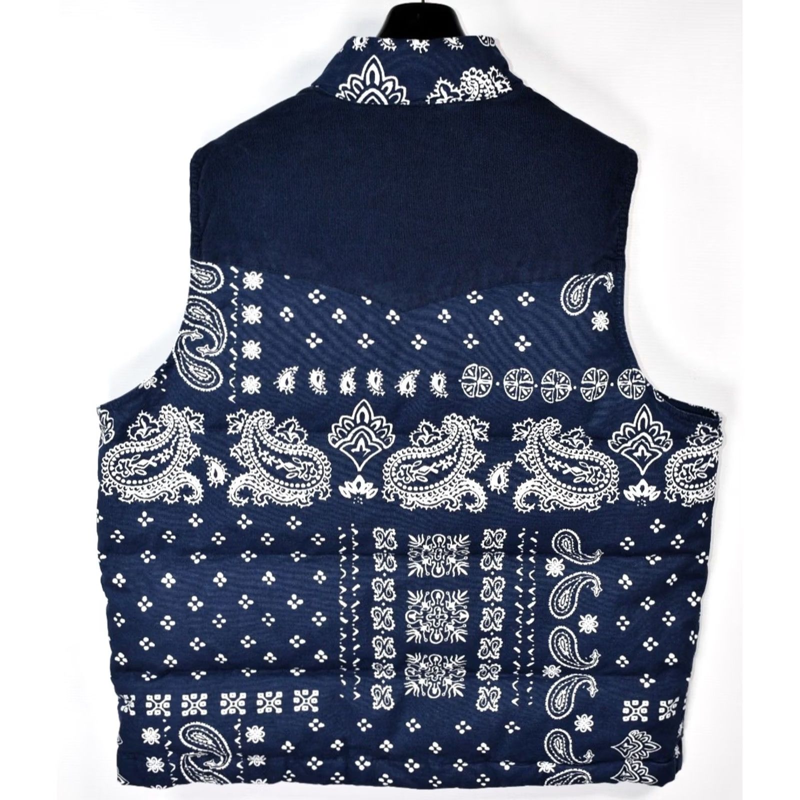 Levi's Levi’s Western Down Indigo Vest Jacket L Men’s Cotton Polyester 67cm Chest 29.92in Length New Bandana Paisley Camouflage? Size US L / EU 52-54 / 3 - 2 Thumbnail