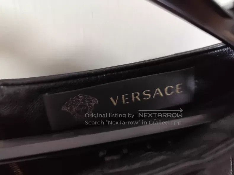 Versace Versace Pin leather skirt Size S / US 4 / IT 40 - 4 Thumbnail