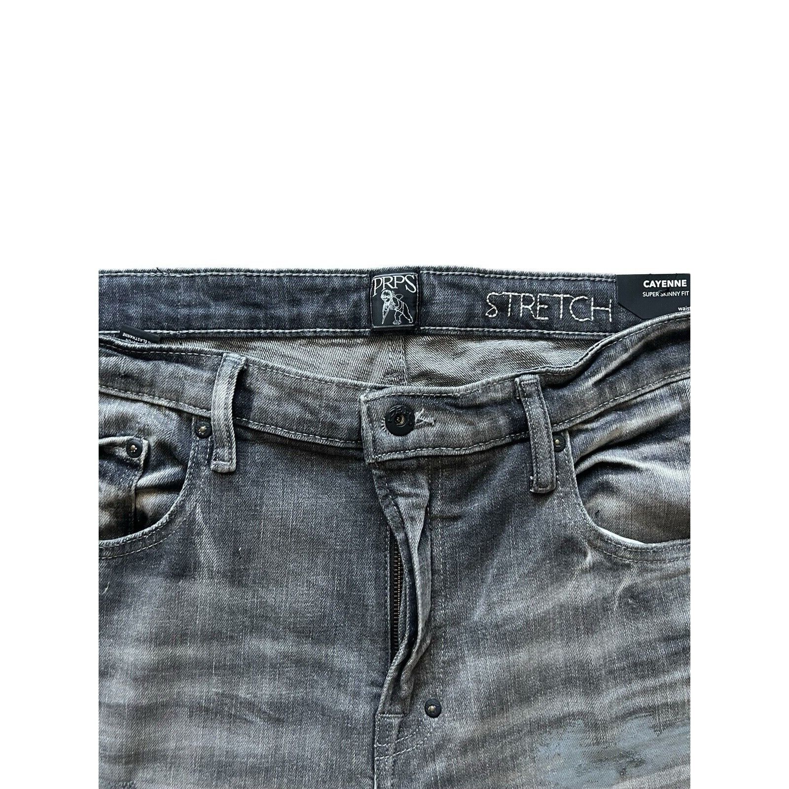Prps PRPS Cayenne Skinny Mens Stretch Jeans Grey $248 Size 42/32 Size US 42 / EU 58 - 4 Thumbnail