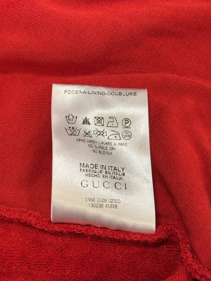 Gucci SS2008 Gucci Red Zip-up Sweater Size US S / EU 44-46 / 1 - 11 Thumbnail