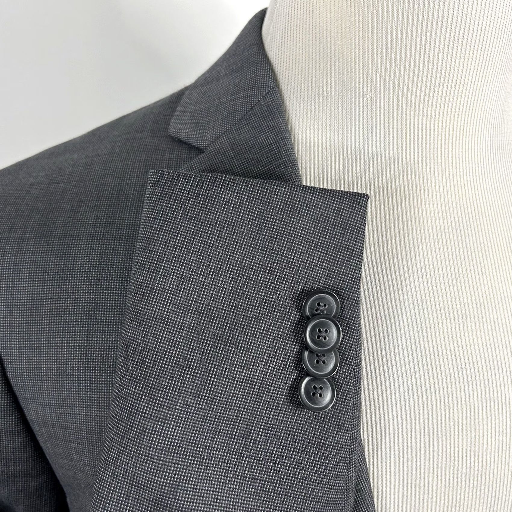 Joseph Abboud Joseph Abboud Sport Coat 36S Slim Fit 2-Button Gray Wool Nailhead Vented Notch Lapel Jacket Mens Regular Short Coat Size US XS / EU 42 / 0 - 5 Thumbnail