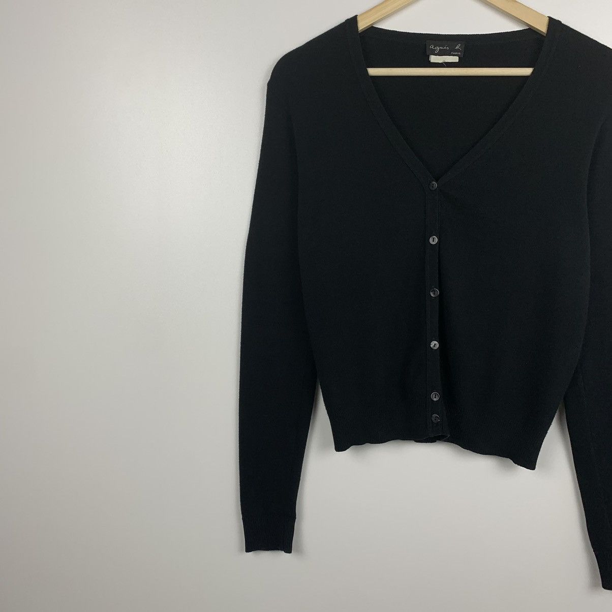 agnes b. Women’s Agnes b. Paris Cotton Cardigan Button Up Avant Garde Size XS / US 0-2 / IT 36-38 - 4 Thumbnail