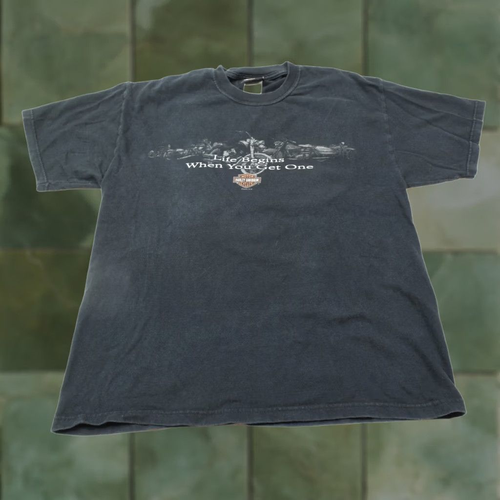 Harley Davidson VINTAGE Harley-Davidson Grand Canyon T-Shirt Mens Large Black Sedona Moto Y2K Size US L / EU 52-54 / 3 - 1 Thumbnail