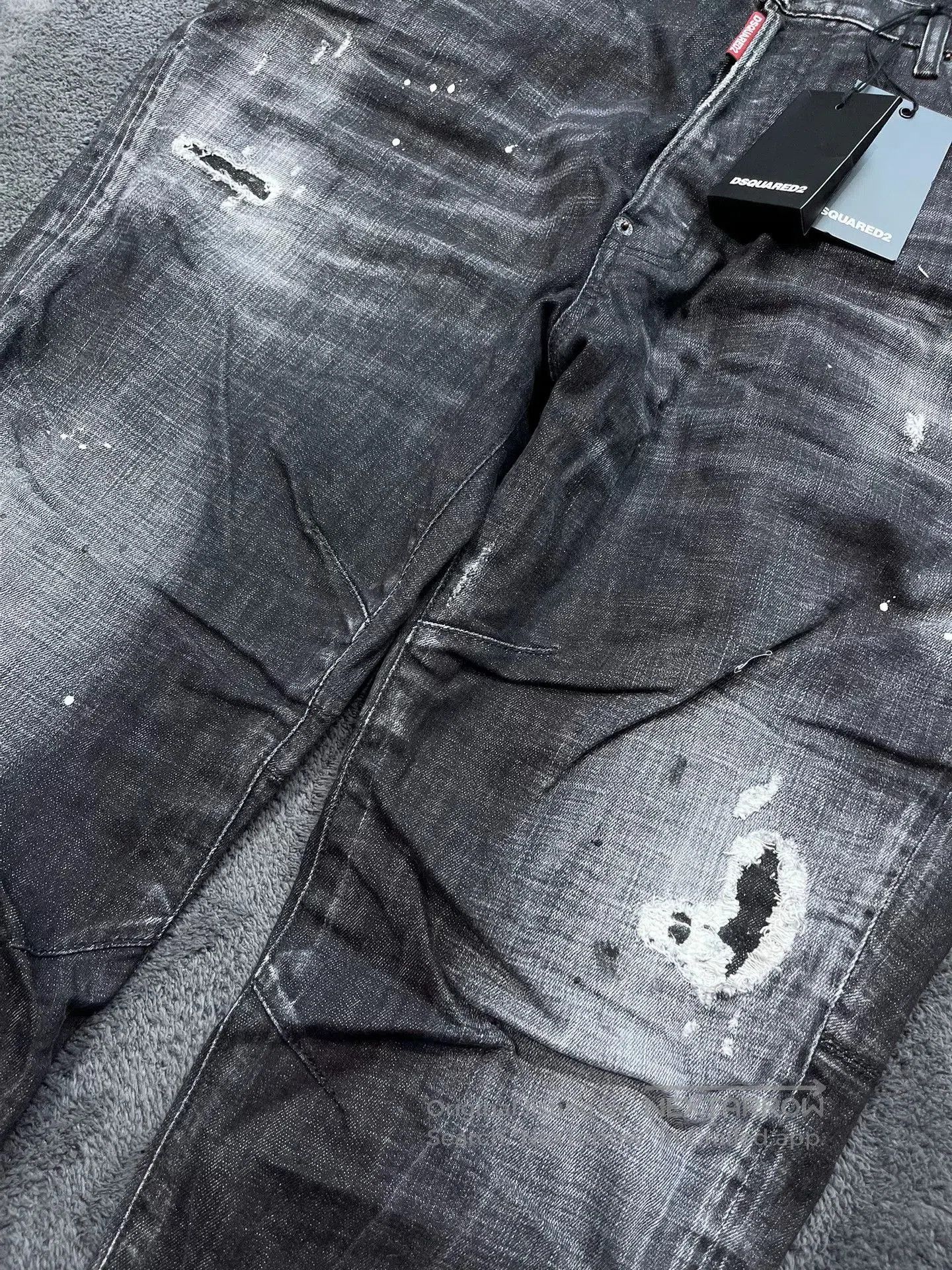 Dsquared2 Dsquared2 Combat Black Cropped Jeans. Size US 44 / EU 60 - 6 Thumbnail