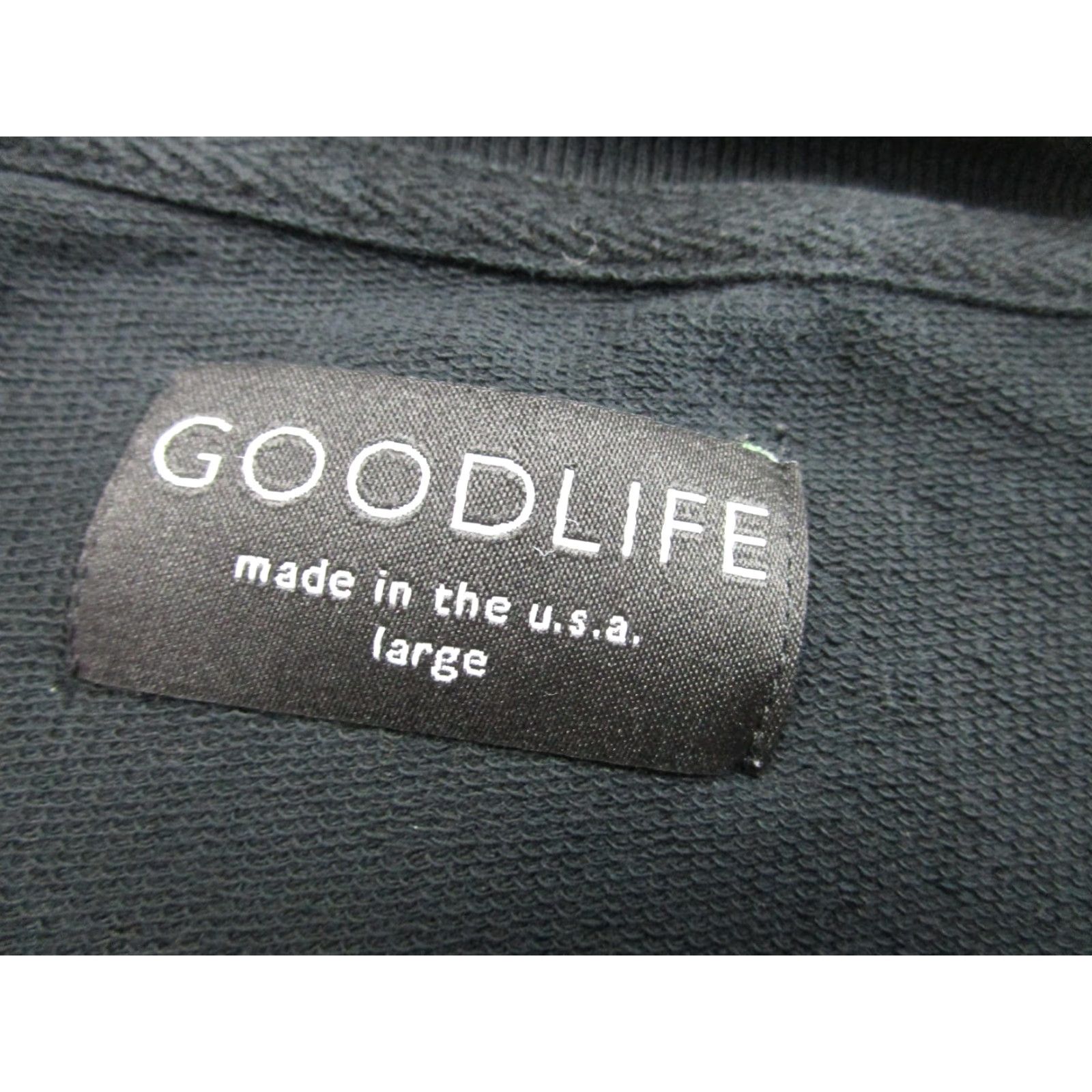 Vintage Goodlife Sweatshirt Mens Large Black Crewneck Pullover Made USA Stretch Knit Size US L / EU 52-54 / 3 - 4 Thumbnail