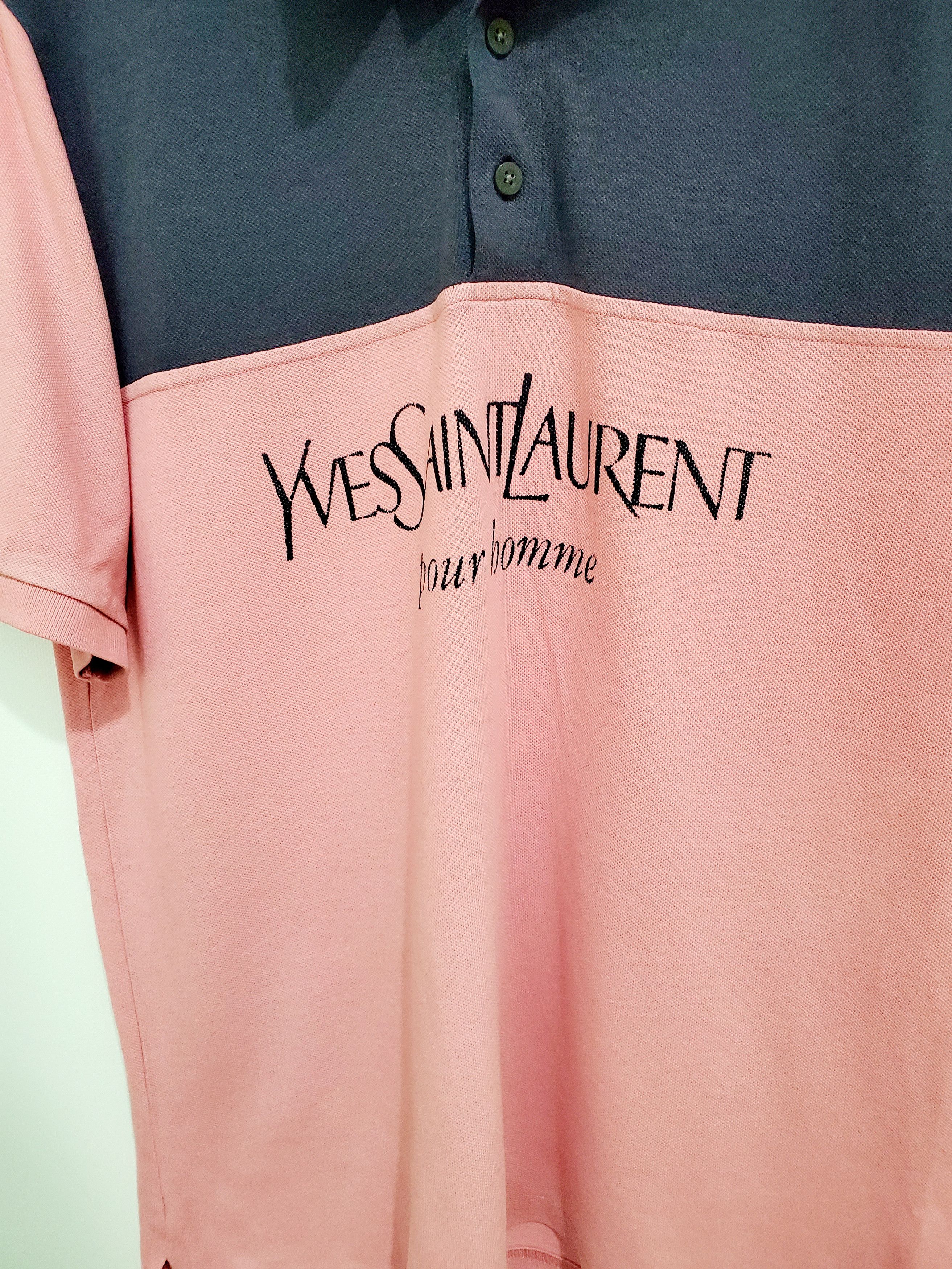 Vintage × Yves Saint Laurent Vintage Yves Saint Laurent big logo t-shirt size M Size US M / EU 48-50 / 2 - 2 Thumbnail