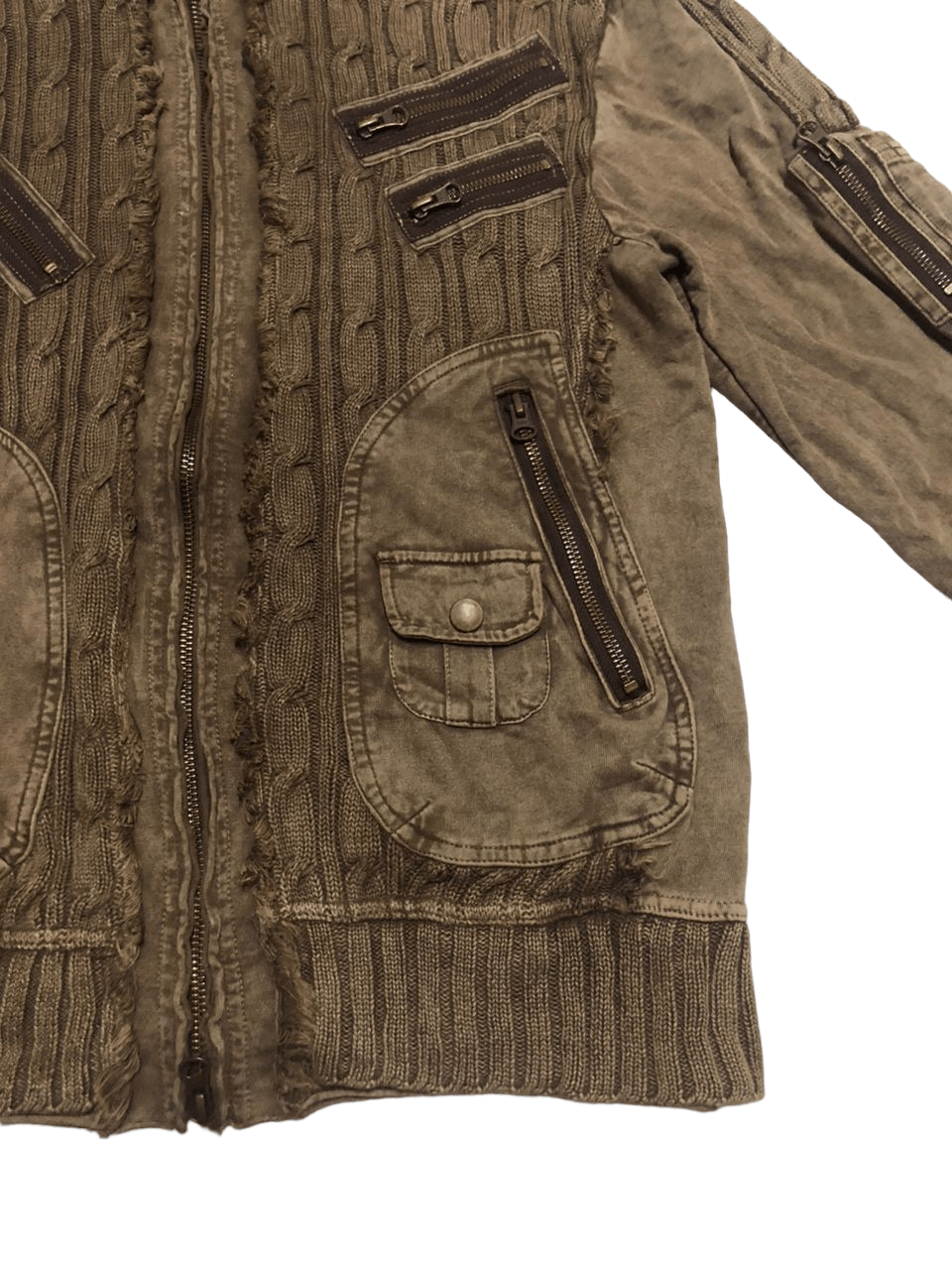 Beams Plus 🇯🇵Beams Multipocket Hoodie Knit Faded Brown Size US M / EU 48-50 / 2 - 7 Thumbnail