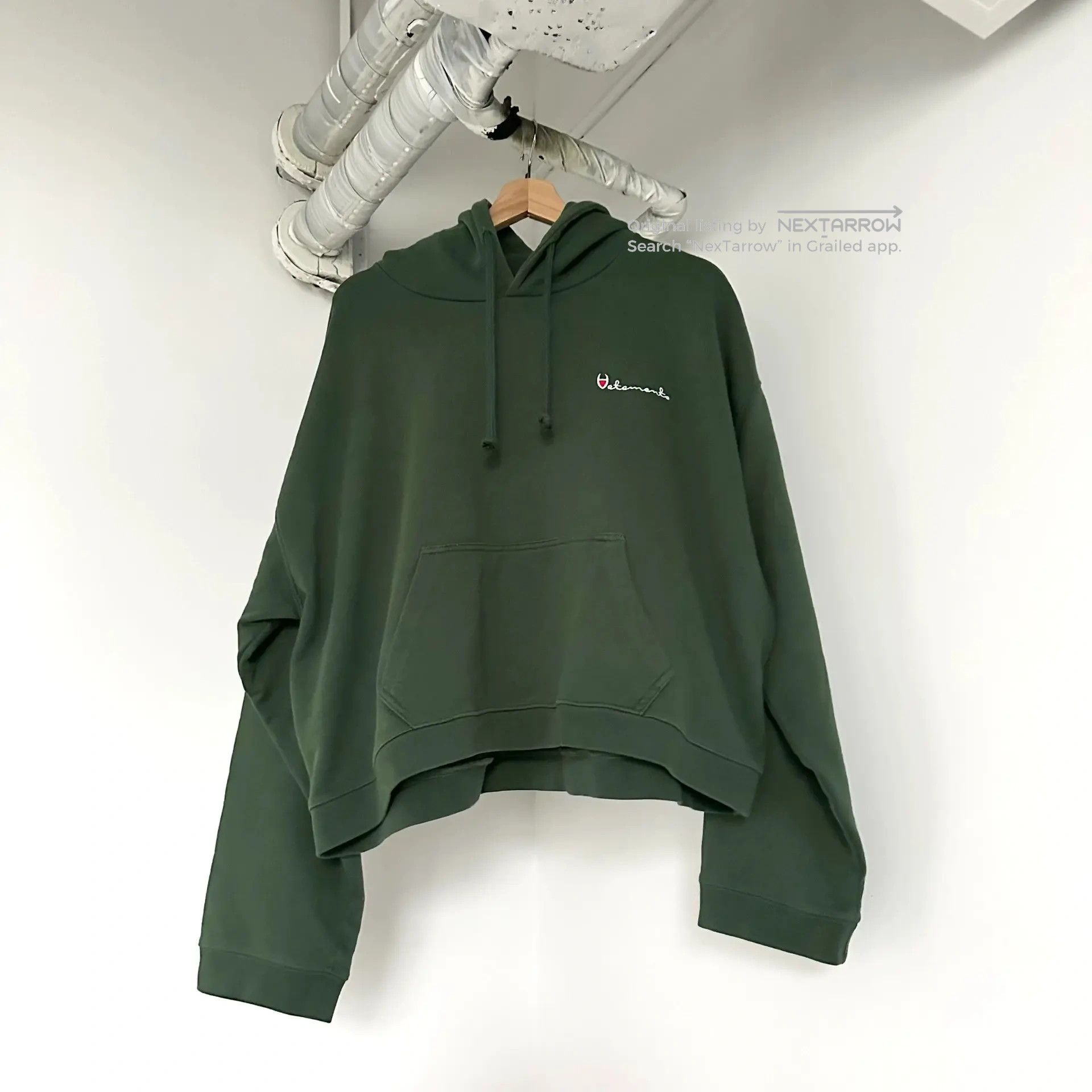 Vetements SS16 Vetements Cotton Green Polizei Hoodie | Grailed